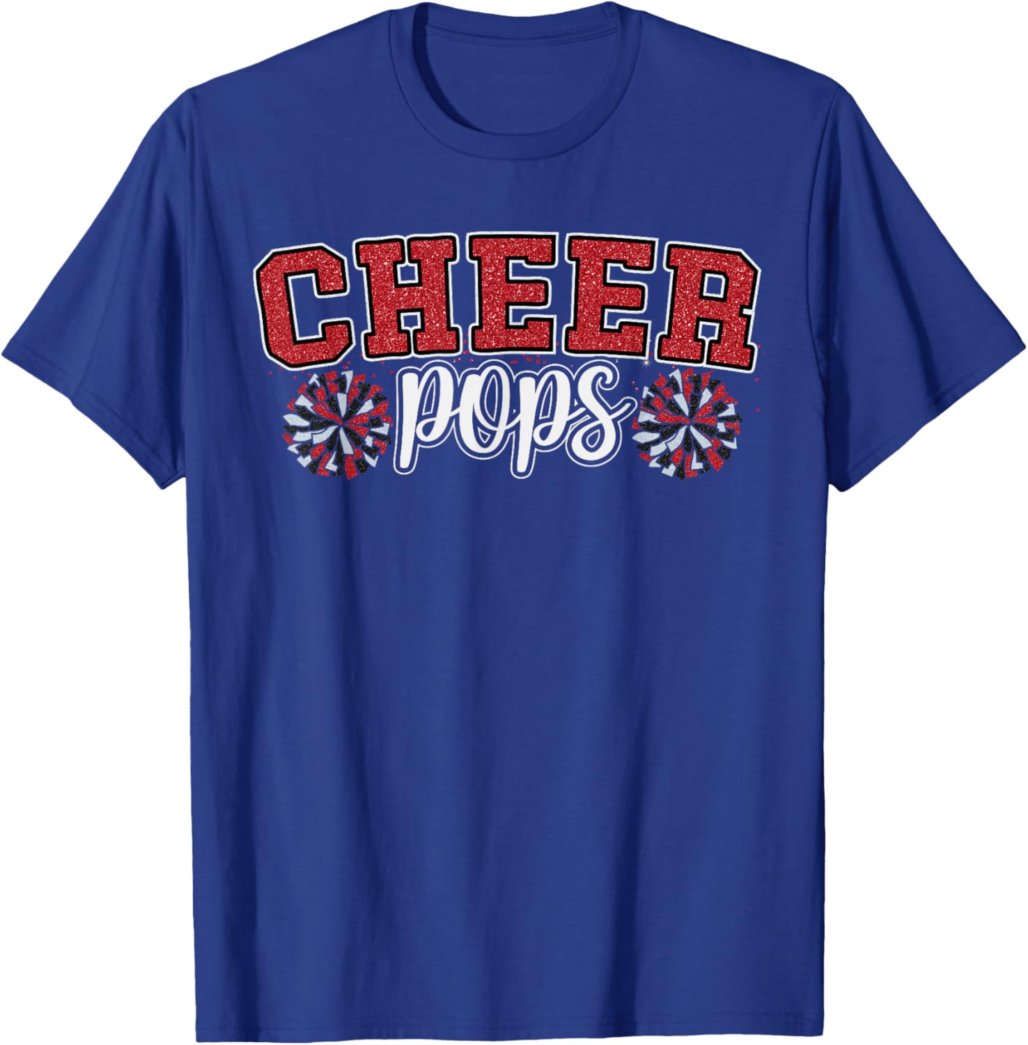Cheer Grandpa My Favorite Cheerleader Calls Me Pops Red T-Shirt for Dads - 11