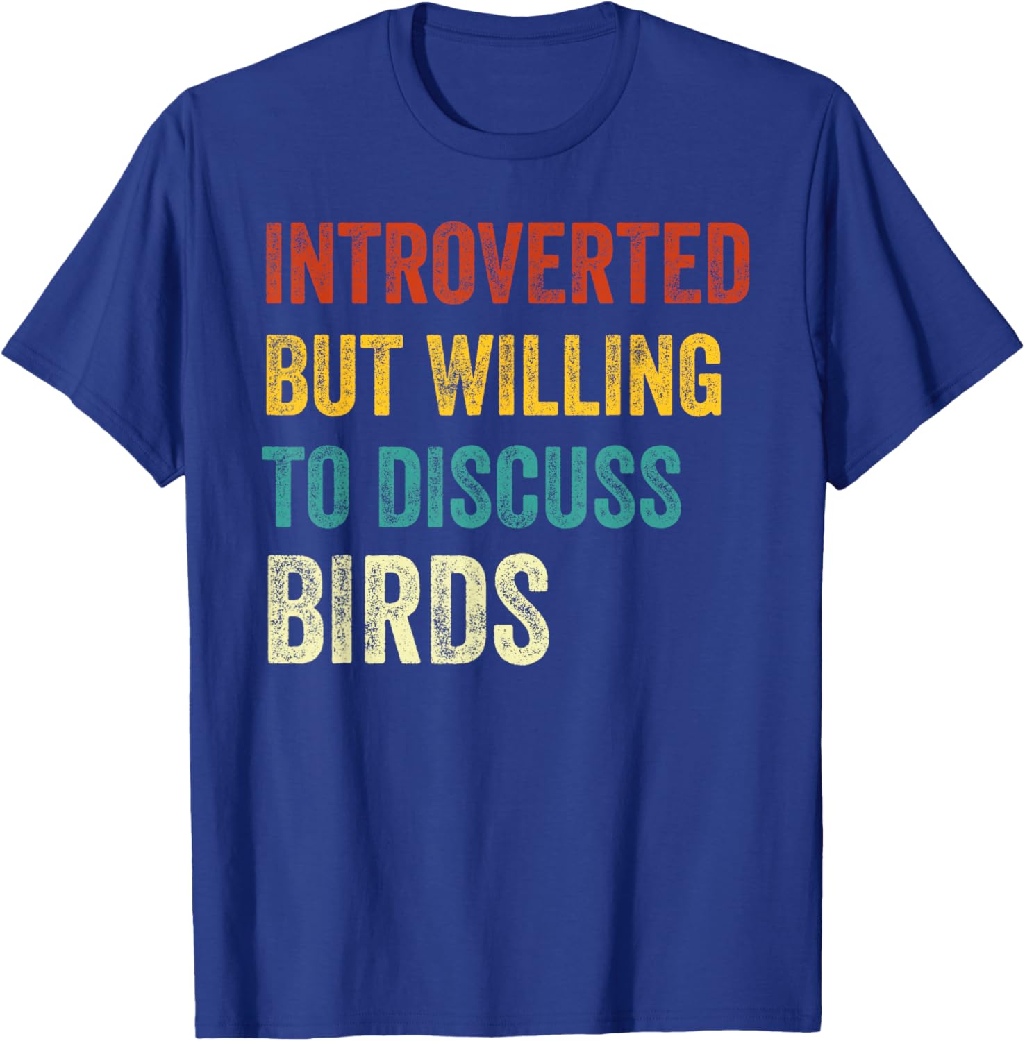 Introverted But Willing to Discuss Birds Retro T-Shirt for Bird Lovers - 2