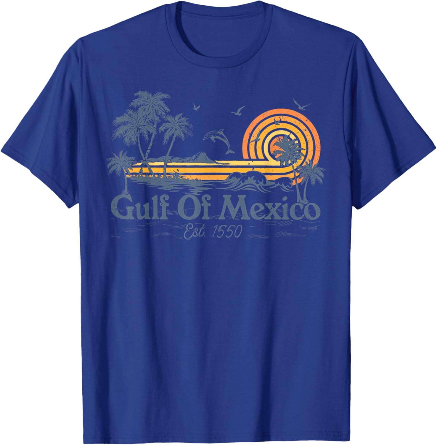 Gulf Of Mexico 1550 Vintage Mexican Flag Beach T-Shirt for Fun Days - 9