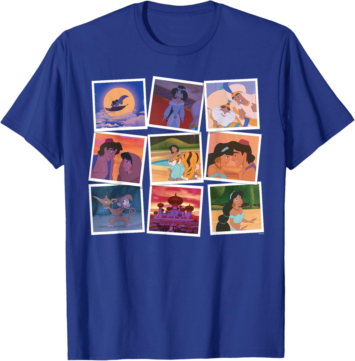 Disney Aladdin and Princess Jasmine Movie Frames T-Shirt for Fans - 22