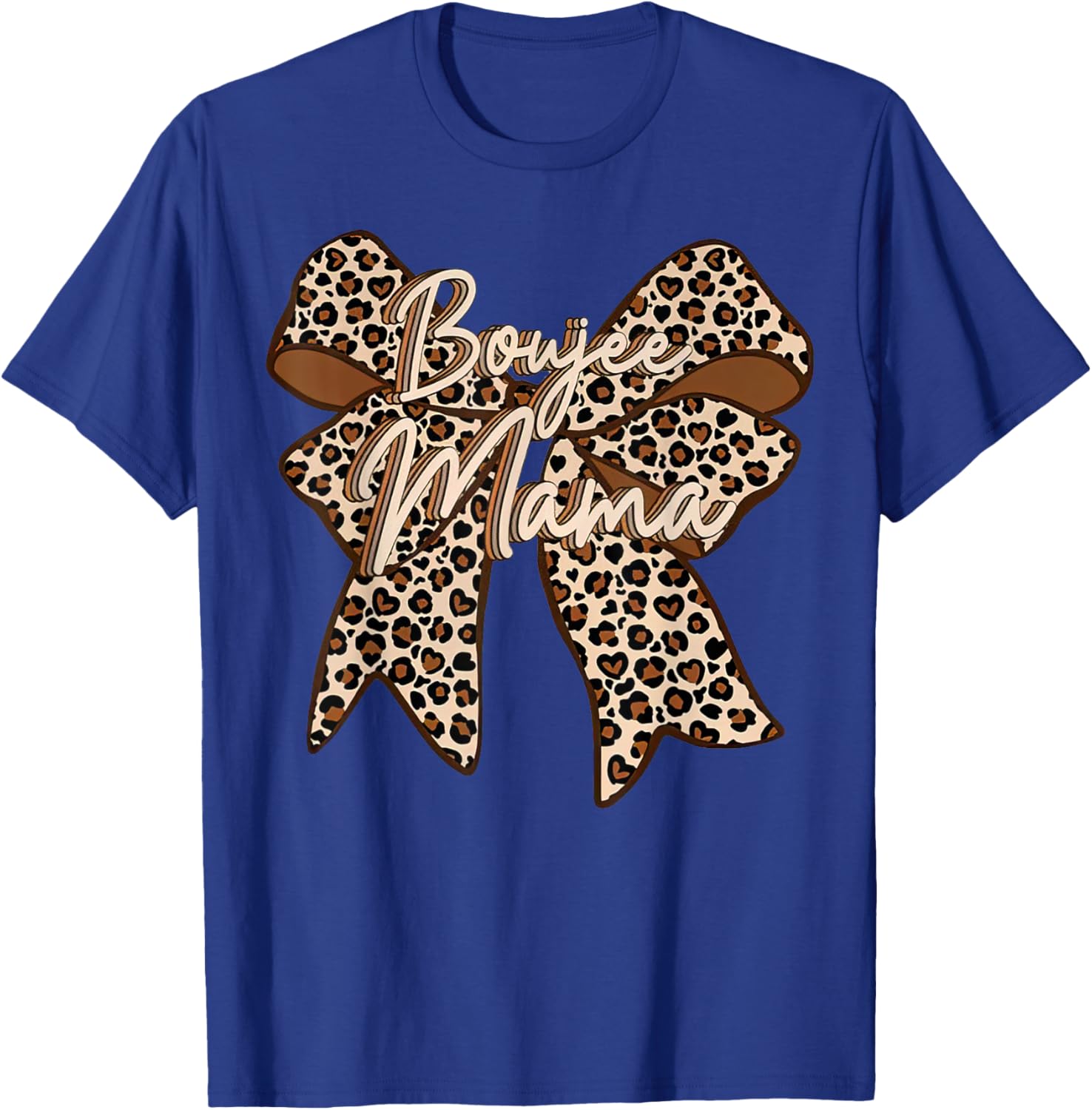 Boujee Mama Leopard Coquette Bow T-Shirt for Stylish Moms on Mother's Day - 23
