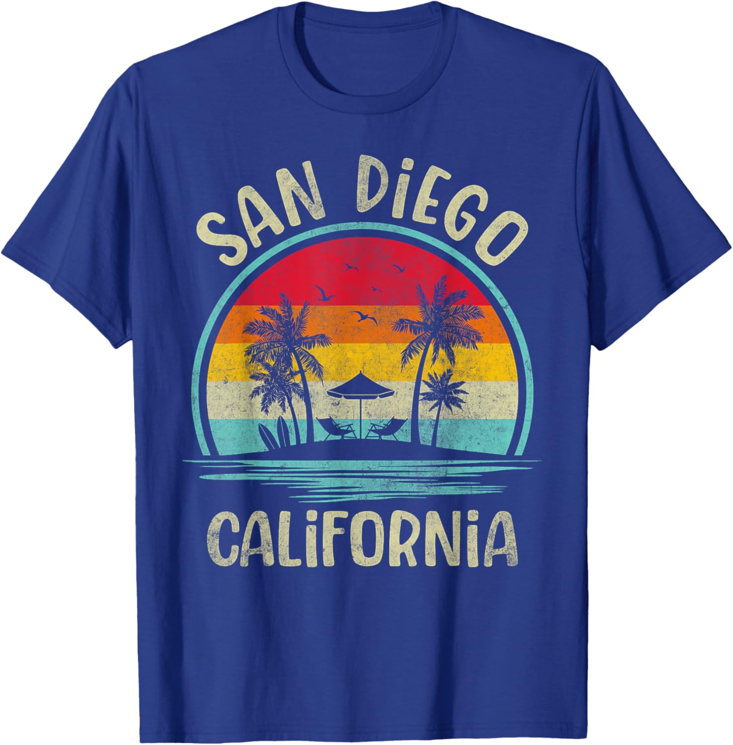 San Diego Beach Palm Tree Family Summer Vacation T-Shirt for Fun Days - 14