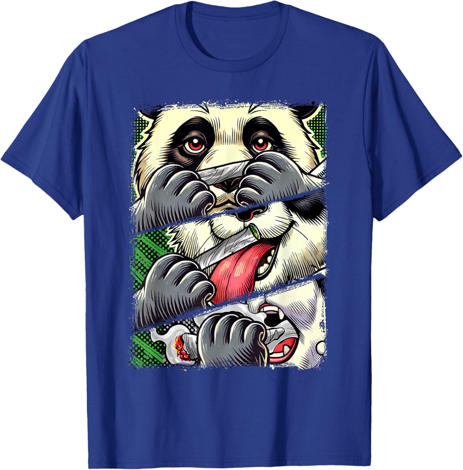 Cute Stoner Babe 420 Panda Smoking Weed T-Shirt for Cannabis Lovers - 13