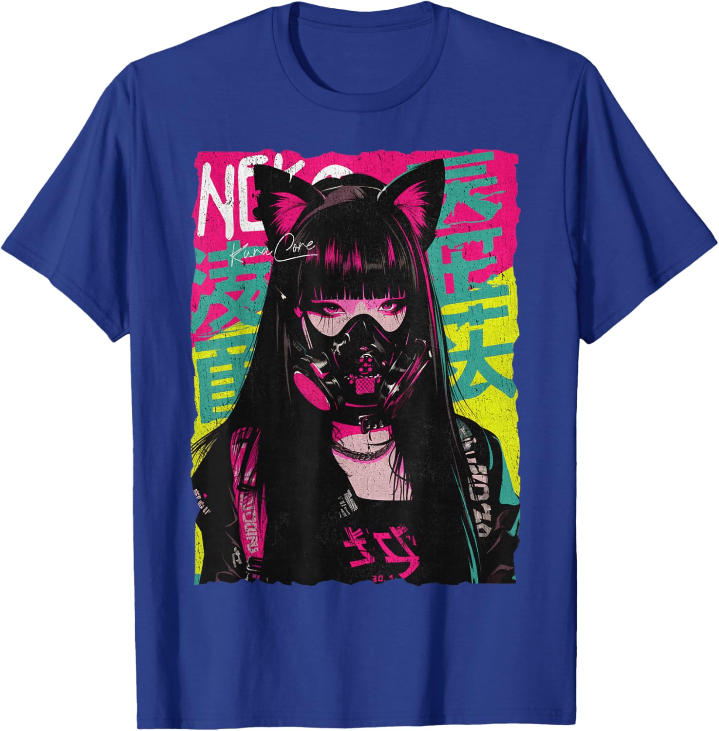 Japan Streetwear Cyberpunk Neko Anime T-Shirt for Stylish Techwear Fans - 8