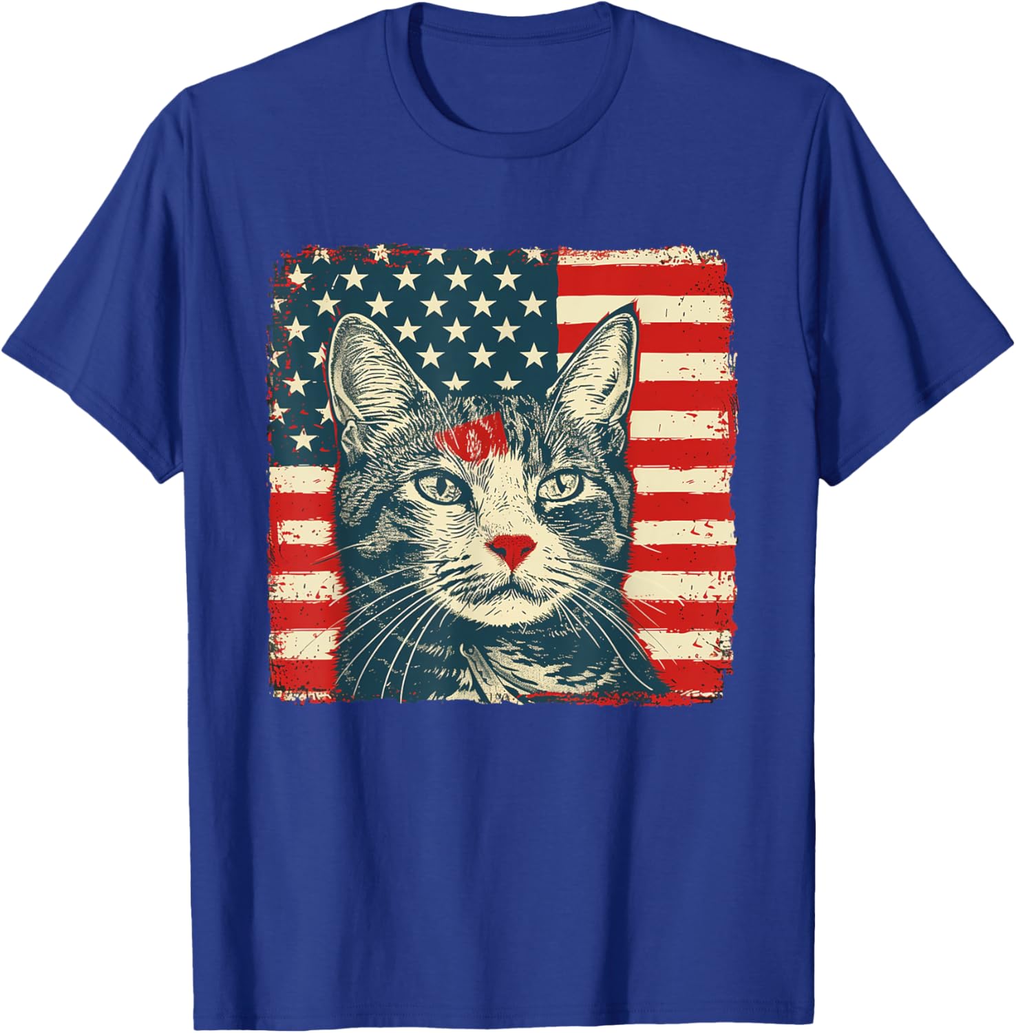 Patriotic Cat Shirt for Fourth of July Celebrations - Unisex T-Shirt - 18
