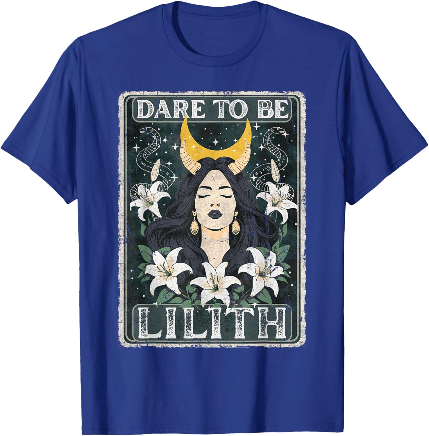 Lilith Tarot Card Goddess T-Shirt for Pagan Witches and Tarot Lovers - 16