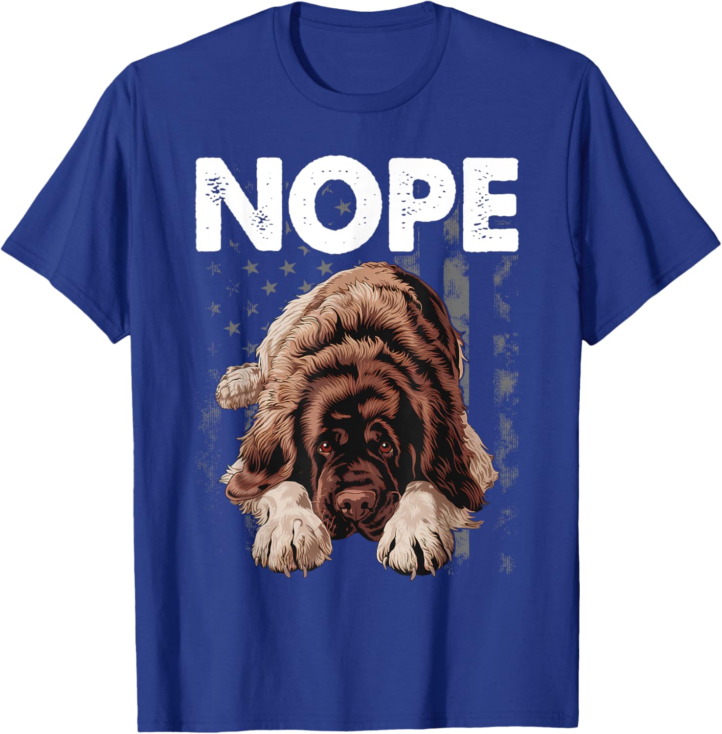 Funny Newfoundland NOPE Stubborn Newfie Dog Owners T-Shirt for Pets - 7