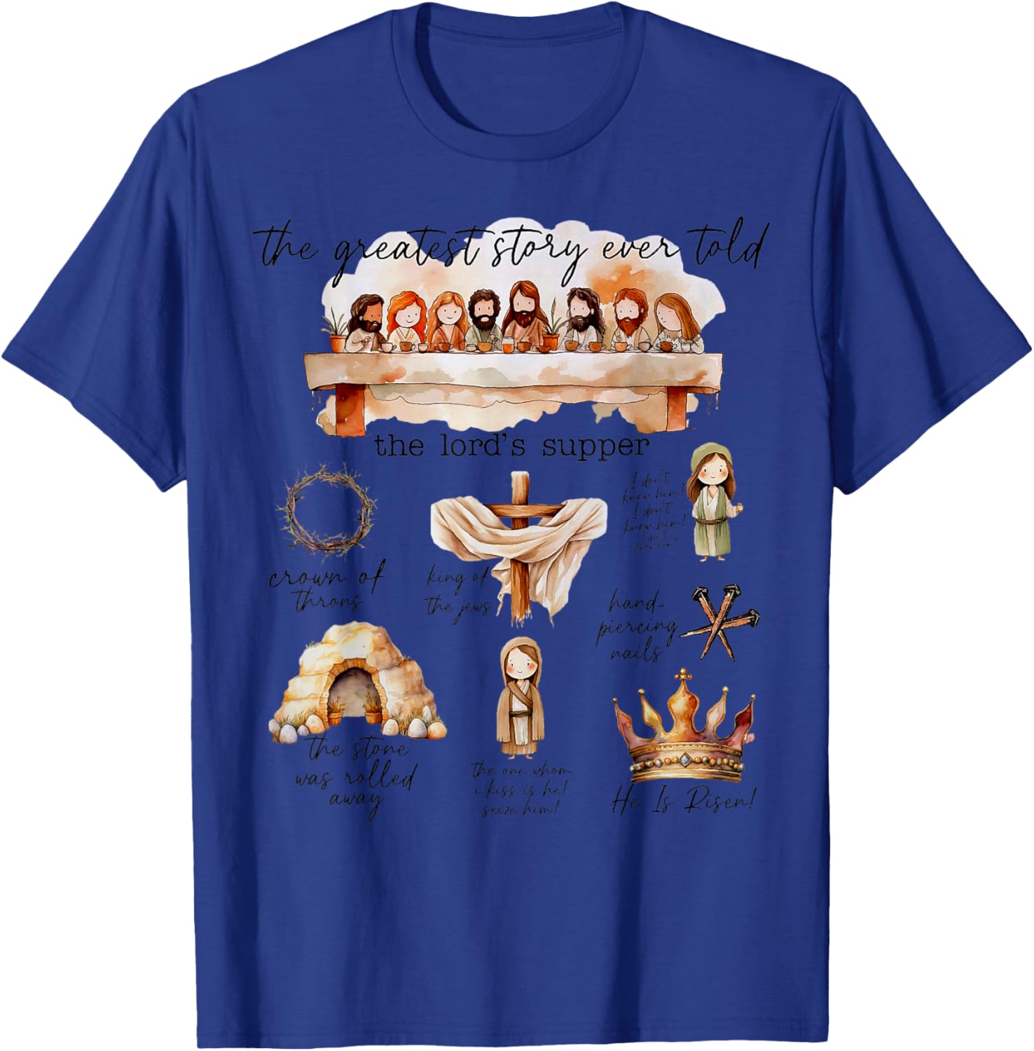 Easter Story T-Shirt The Greatest Story Ever Told for Christian Celebrations - 12