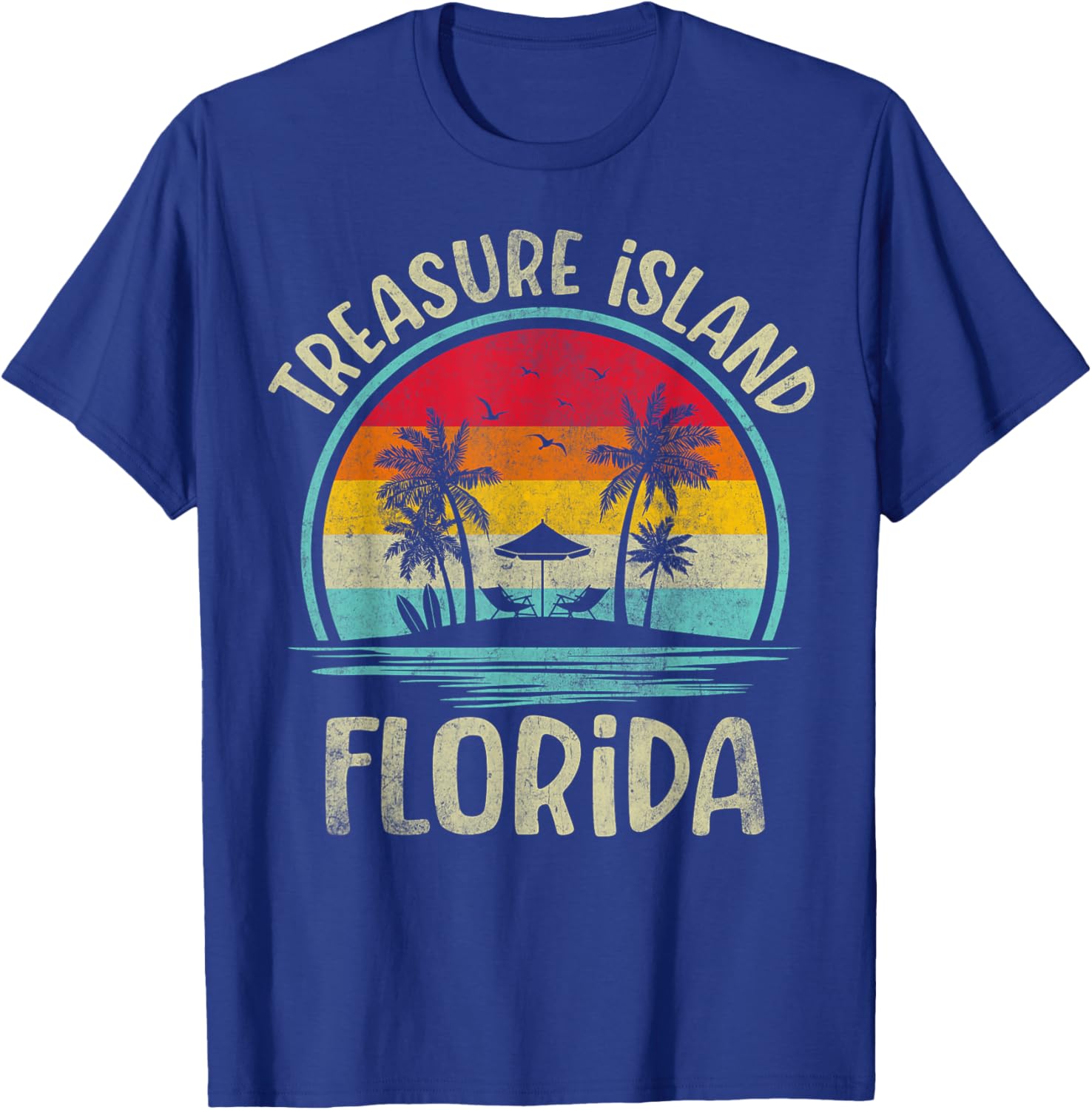 Treasure Island Florida Family Vacation Palm Tree T-Shirt for Summer Fun - 16
