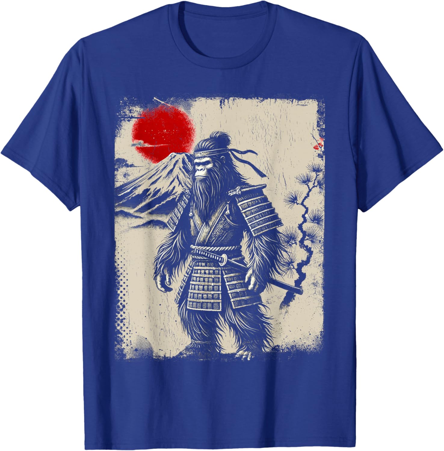 Vintage Bigfoot Ninja Samurai Ukiyo-e T-Shirt for Unique Style - 7
