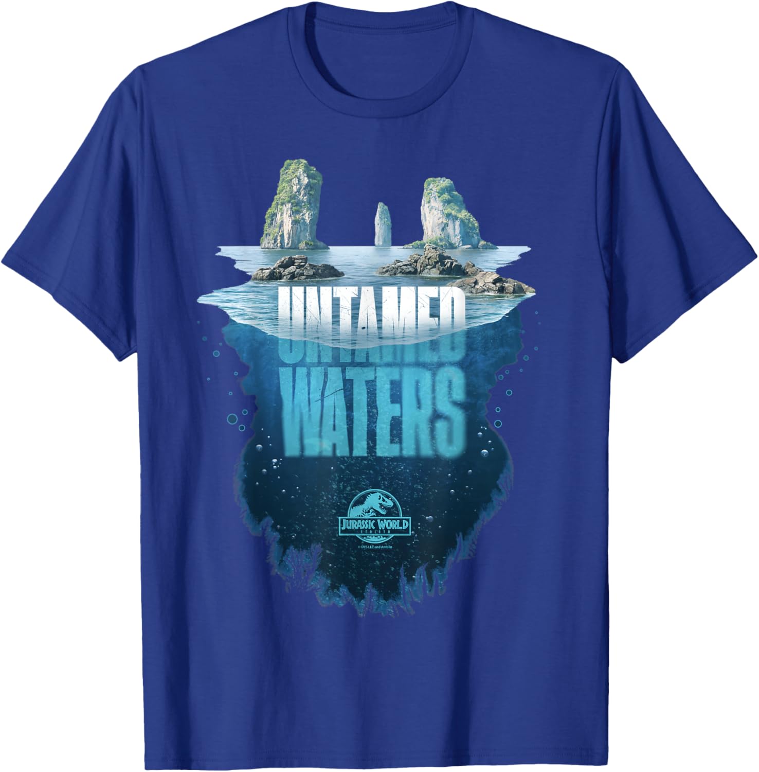 Jurassic World Rebirth Untamed Waters Island T-Shirt for Dino Fans - 8