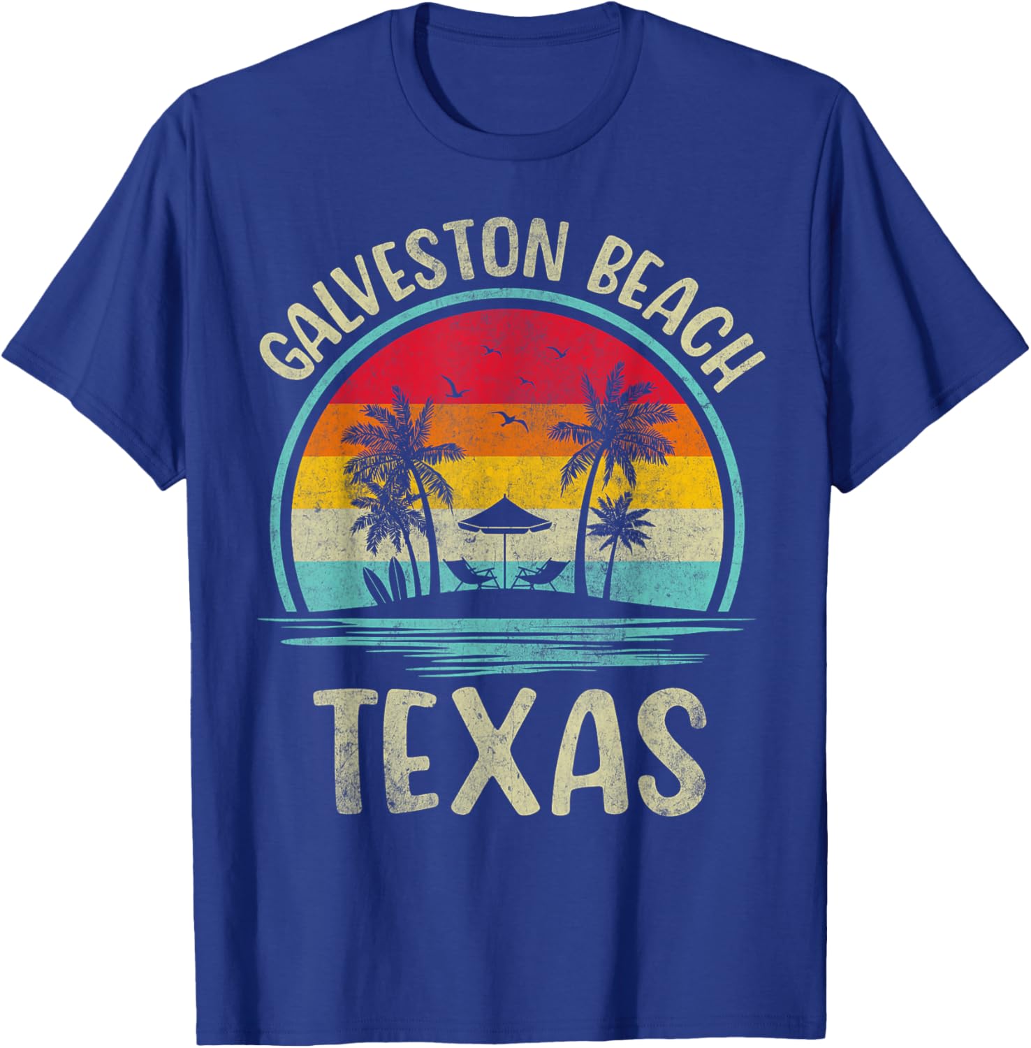 Galveston Beach Summer Vacation Palm Tree Family T-Shirt for Fun Days - 2