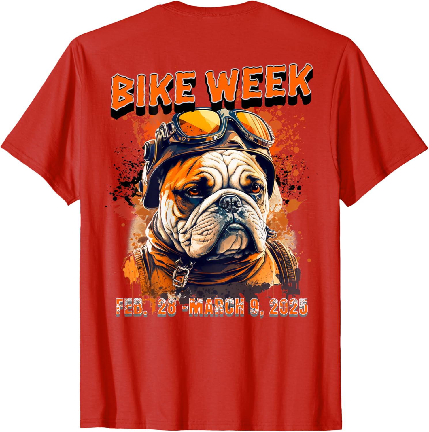 Bike Week 2025 Rally Dog Art T-Shirt for Men, Women, and Kids - 3