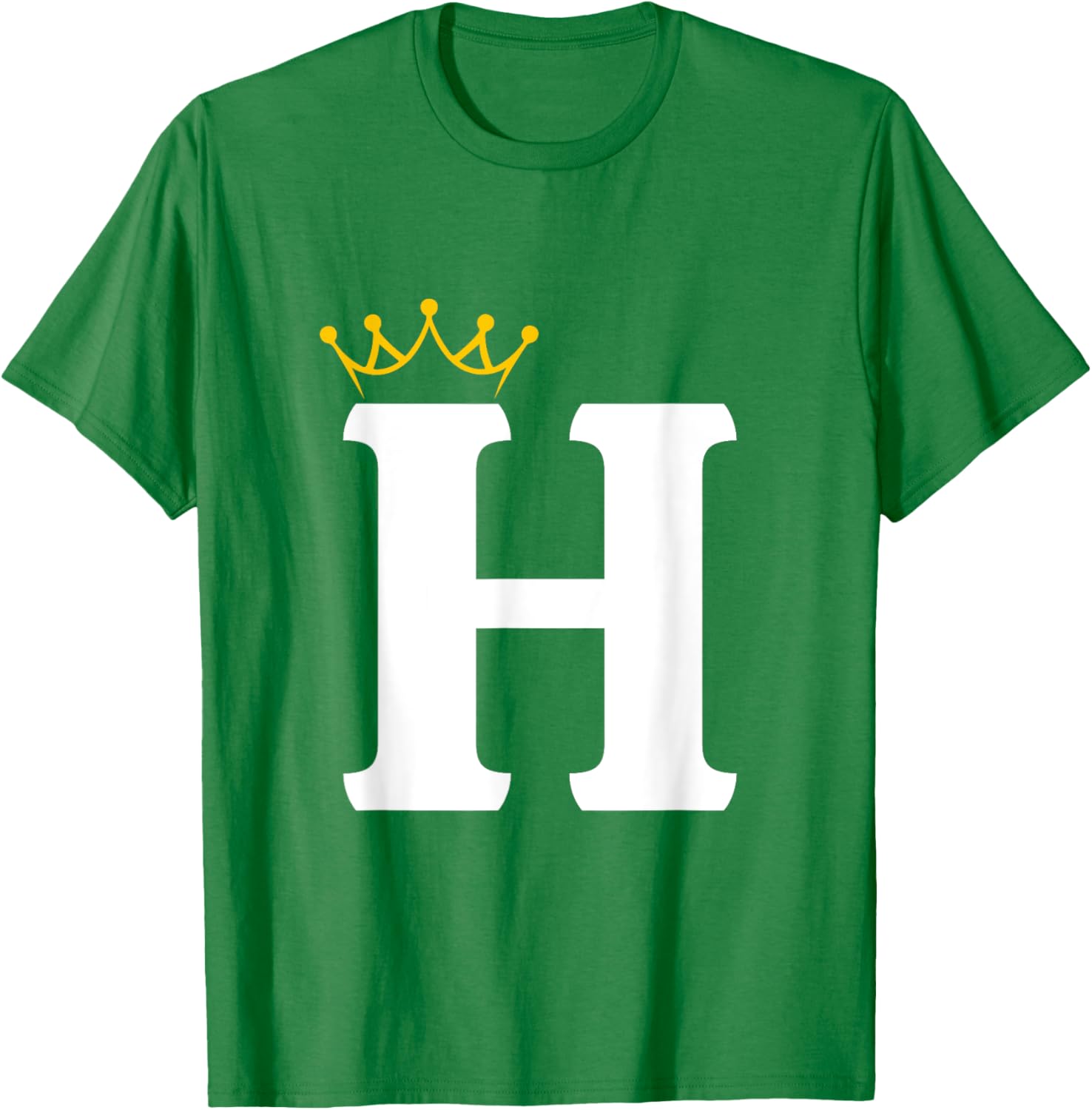 Crowned Letter H Monogram T-Shirt for Stylish Wear and Personal Touch - 2