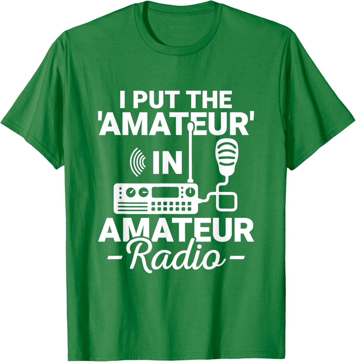 Funny Amateur Radio T-Shirt I Put the Amateur in Ham Radio Operator Gear - 5