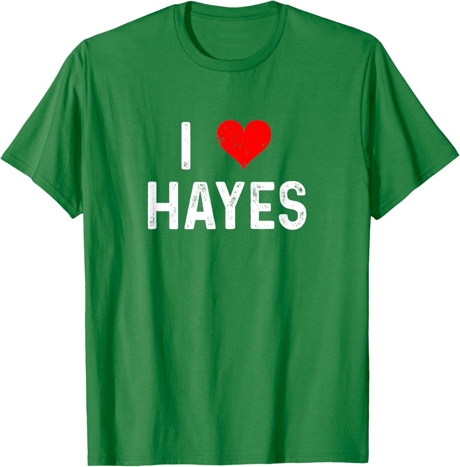I Love Hayes Heart Distressed T-Shirt - Stylish Casual Wear for Everyone - 18