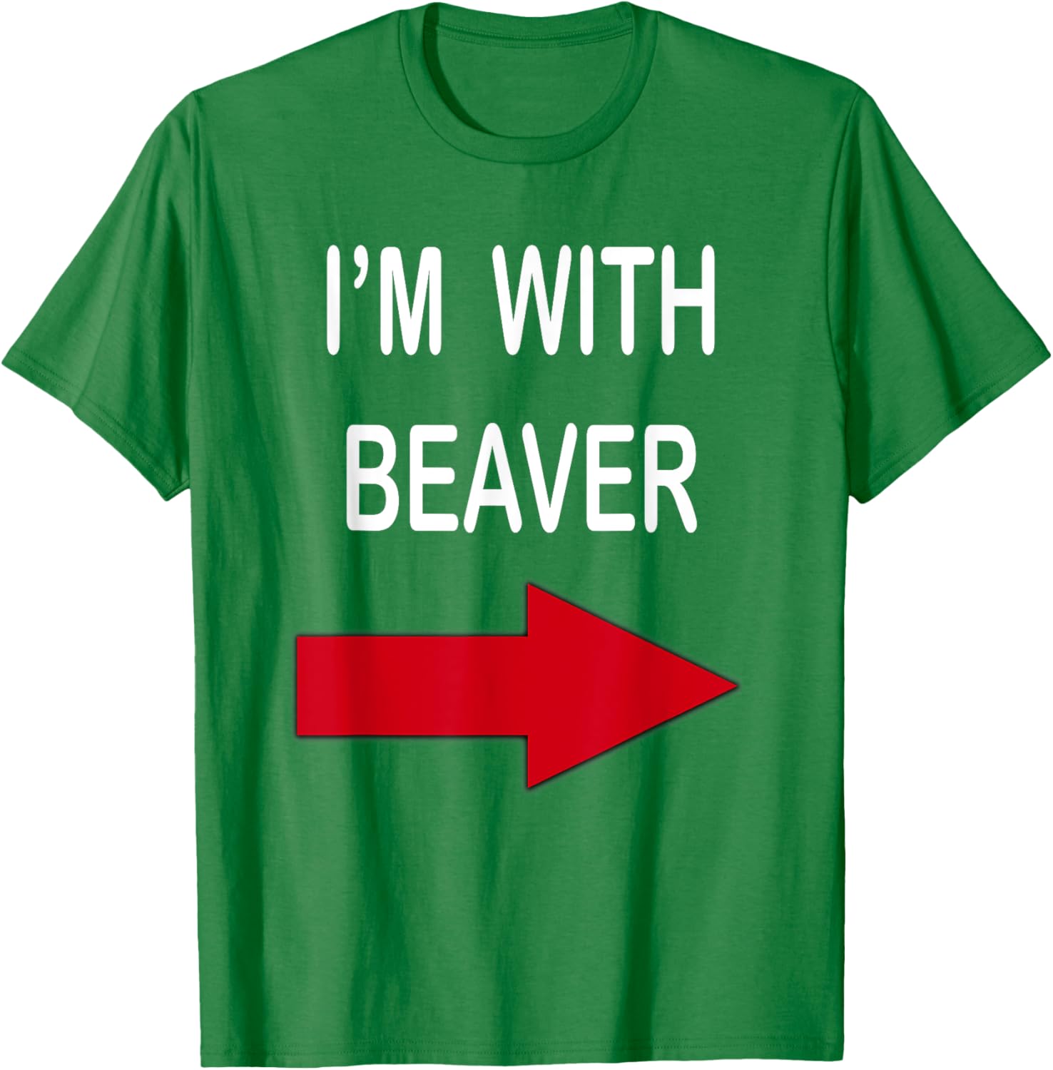 I'm With Beaver Funny T-Shirt for Nature Lovers and Outdoor Enthusiasts - 21