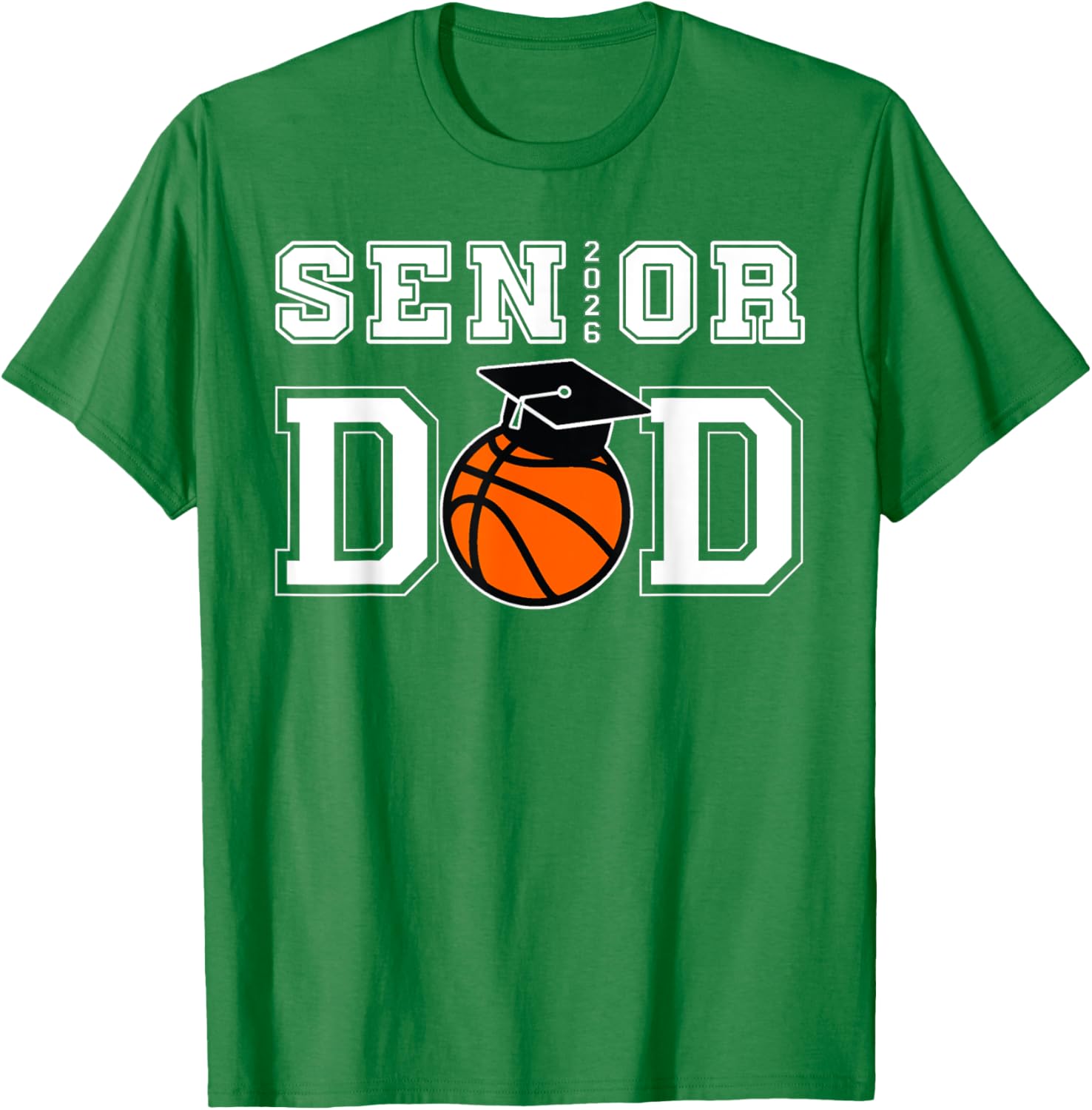 Senior 2026 Dad Basketball Graduation T-Shirt for Proud Dads - 1