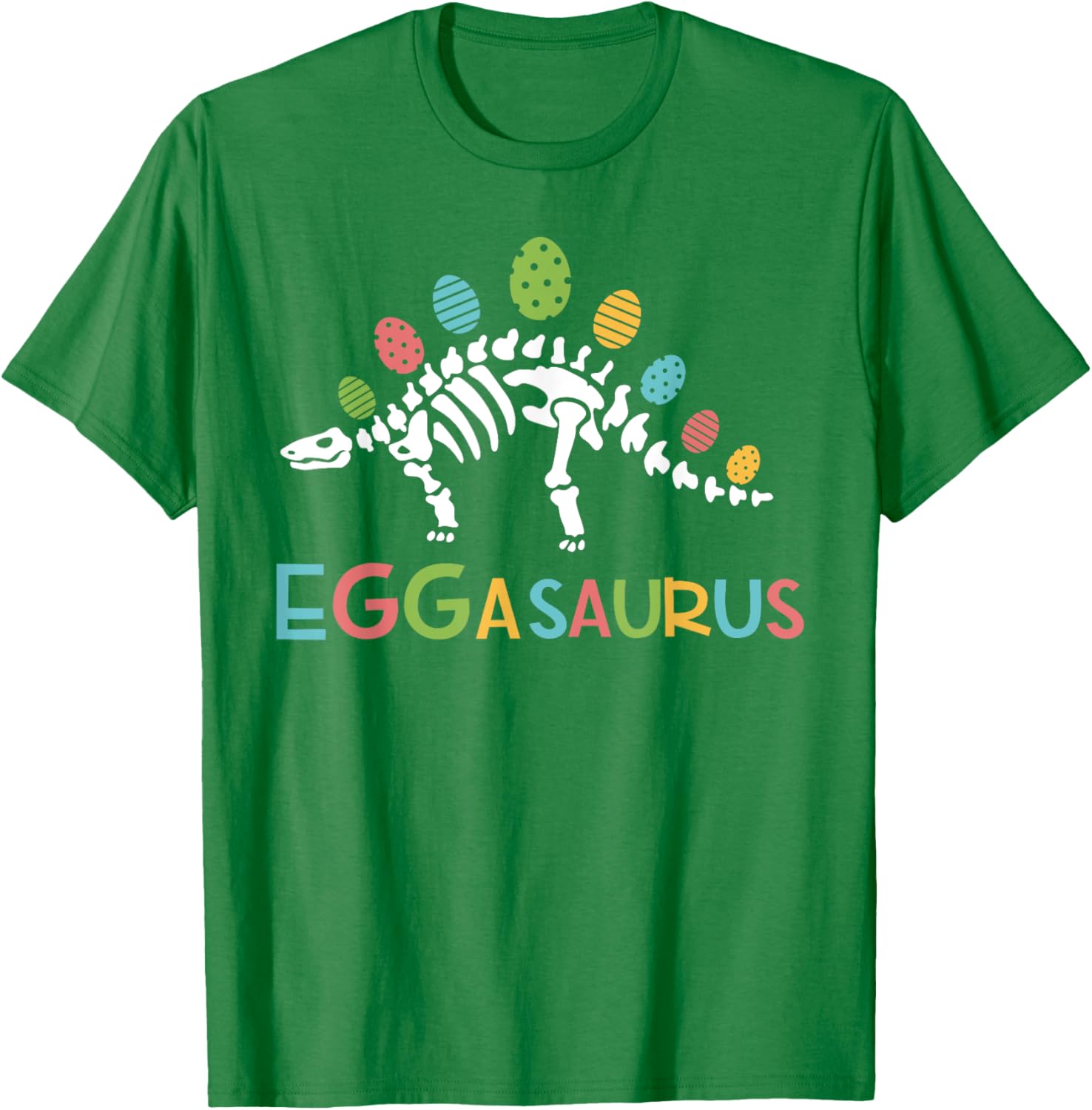 Eggasaurus Easter Stegosaurus Dinosaur Toddler T-Shirt for Boys - 11