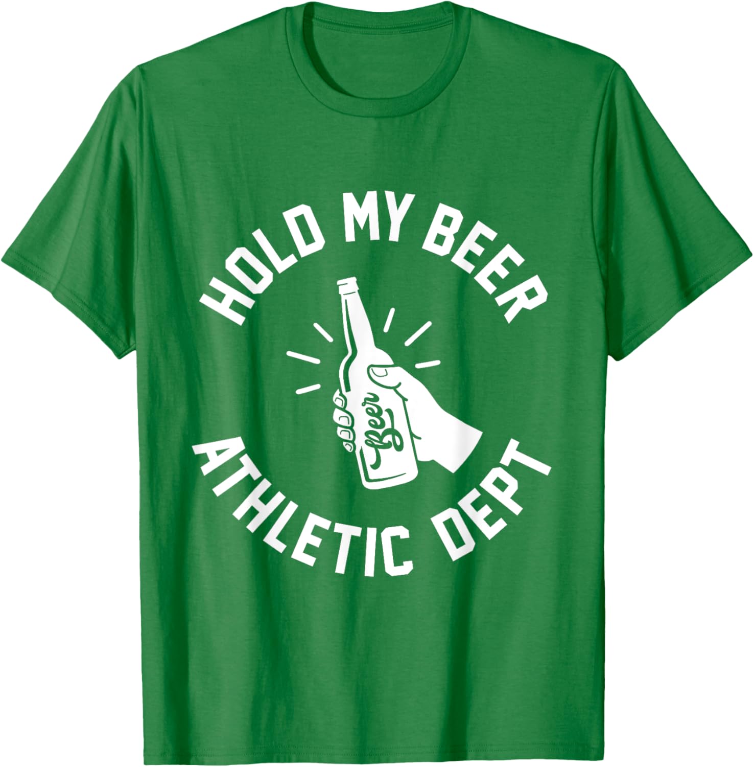 Hold My Beer Athletic Dept T-Shirt Fun Graphic Tee for Casual Wear - 9