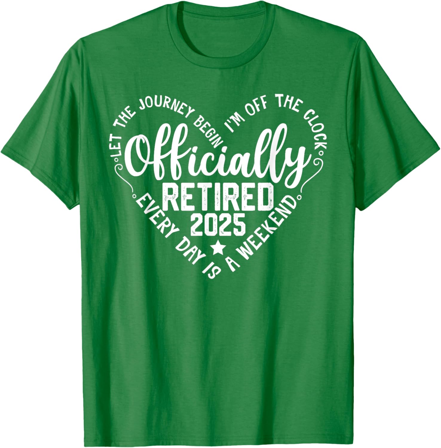 Officially Retired 2025 Heart T-Shirt for Women - Perfect Retirement Gift - 13