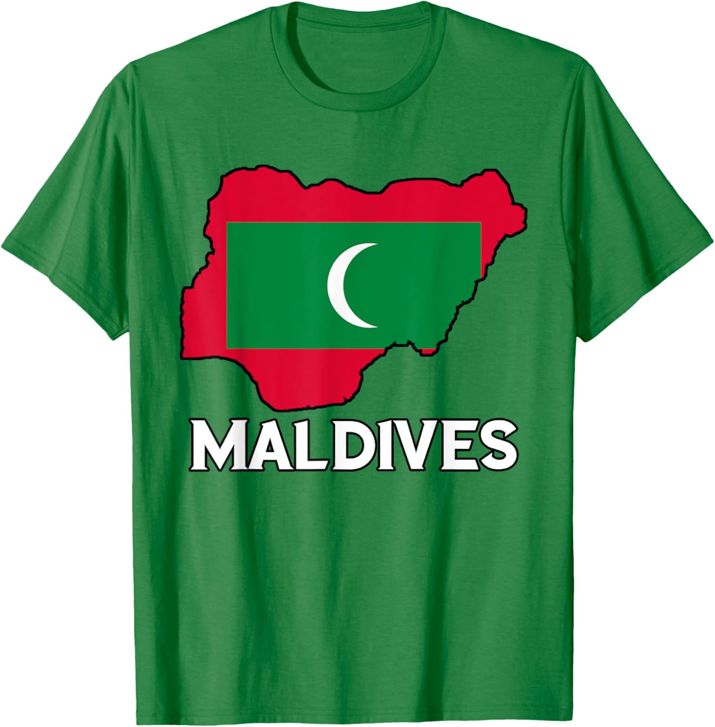 Maldivian Pride Flag Map T-Shirt for Comfort and Style in Clothing - 29