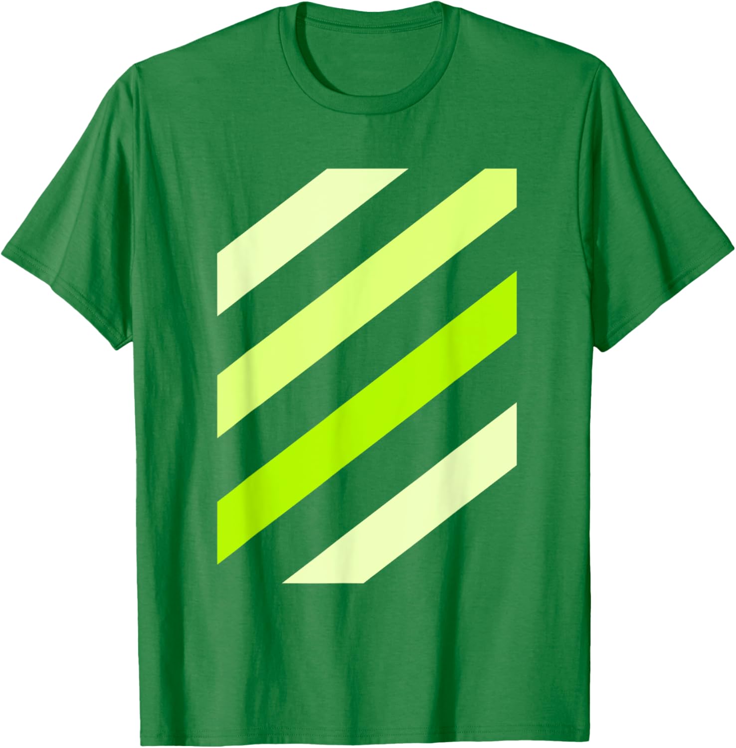 Stylish Green Stripe Graphic T-Shirt for Trendy Casual Wear - 21