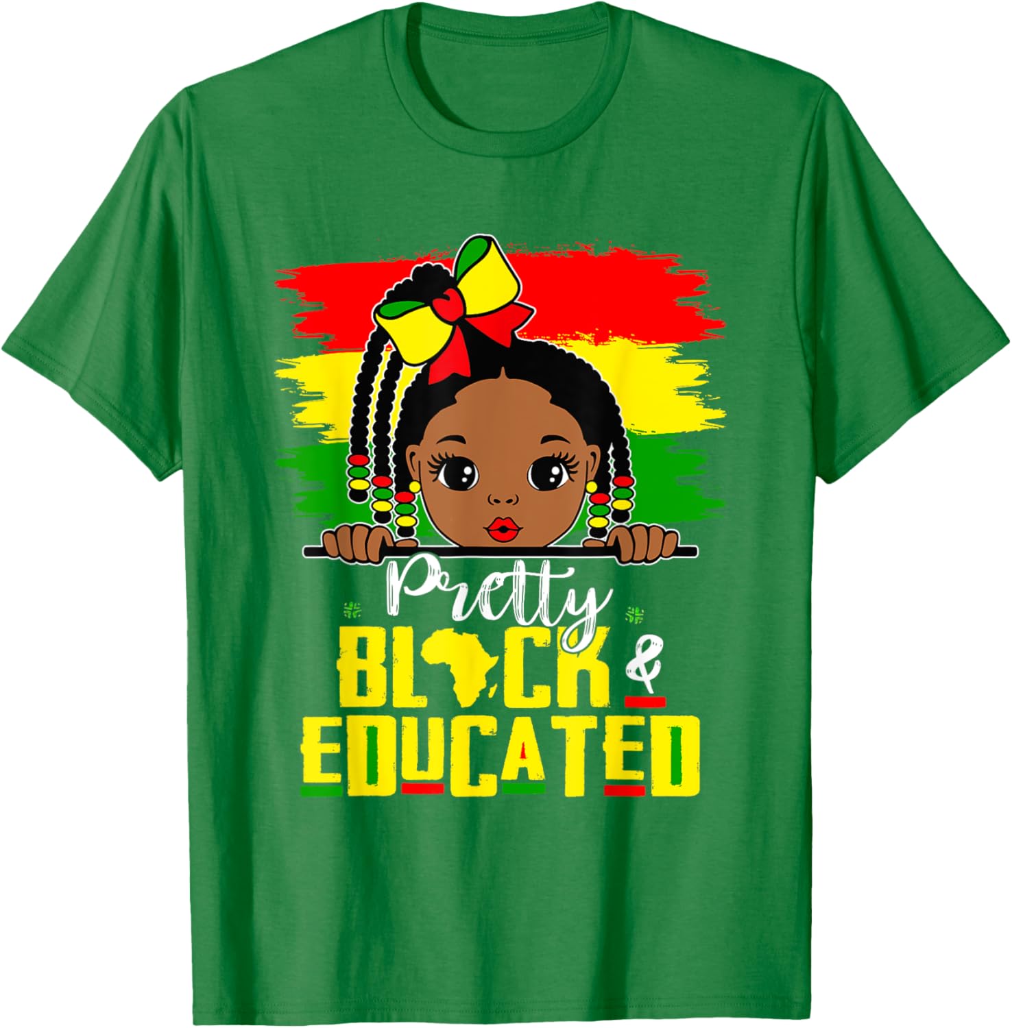 Pretty Black Educated Girls African History T-Shirt for Kids - 1