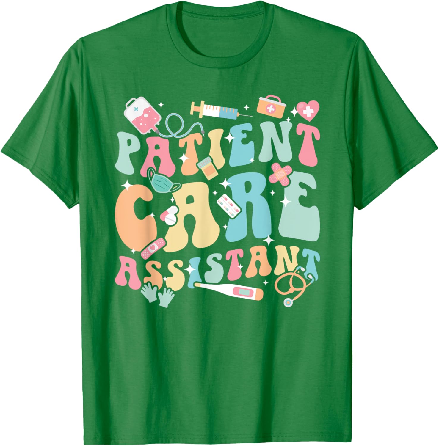 Groovy PCA Appreciation T-Shirt for Patient Care Assistants and Nurses - 16