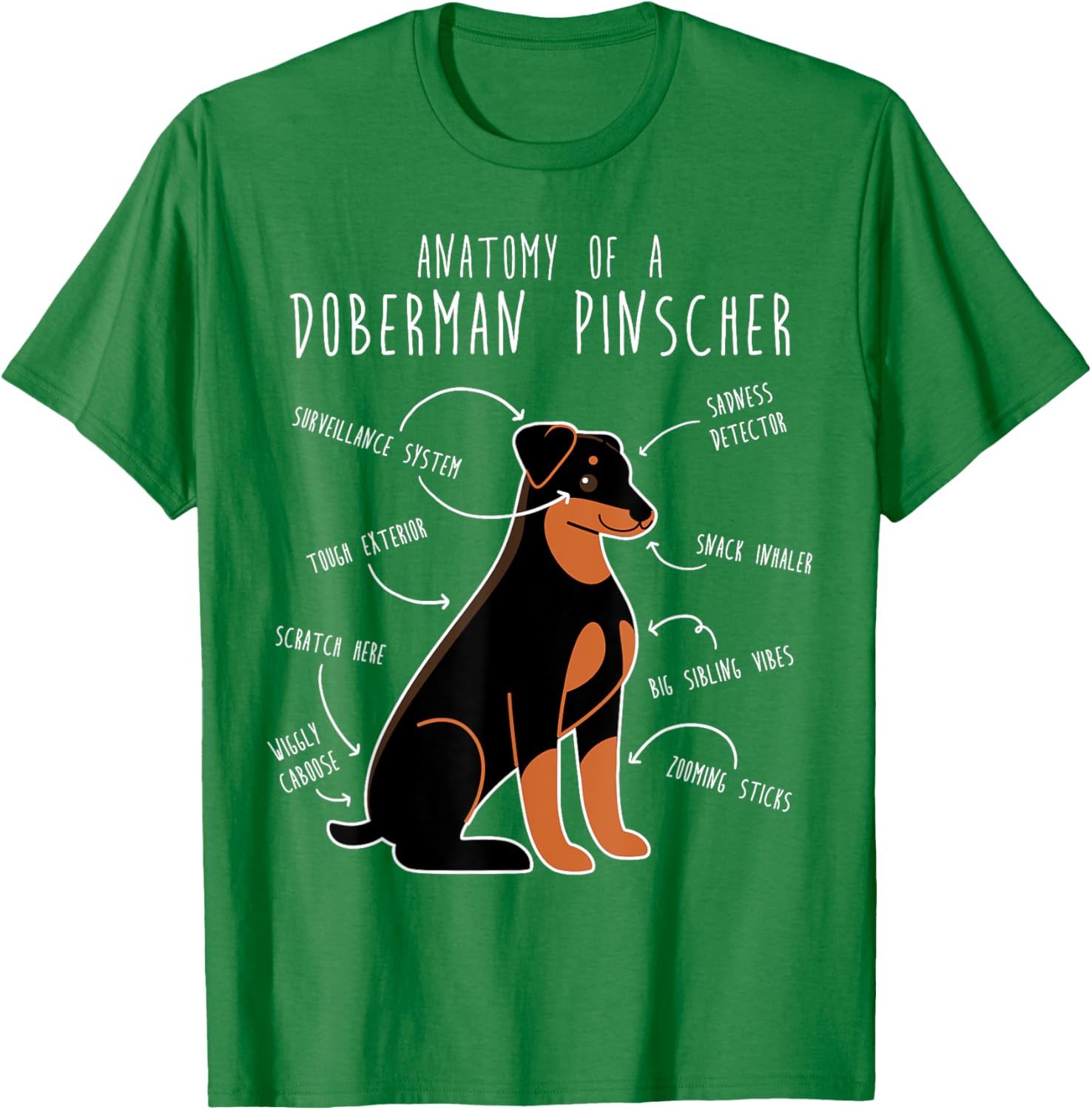 Cute Doberman Pinscher Floppy Ears T-Shirt for Proud Pet Moms - 3