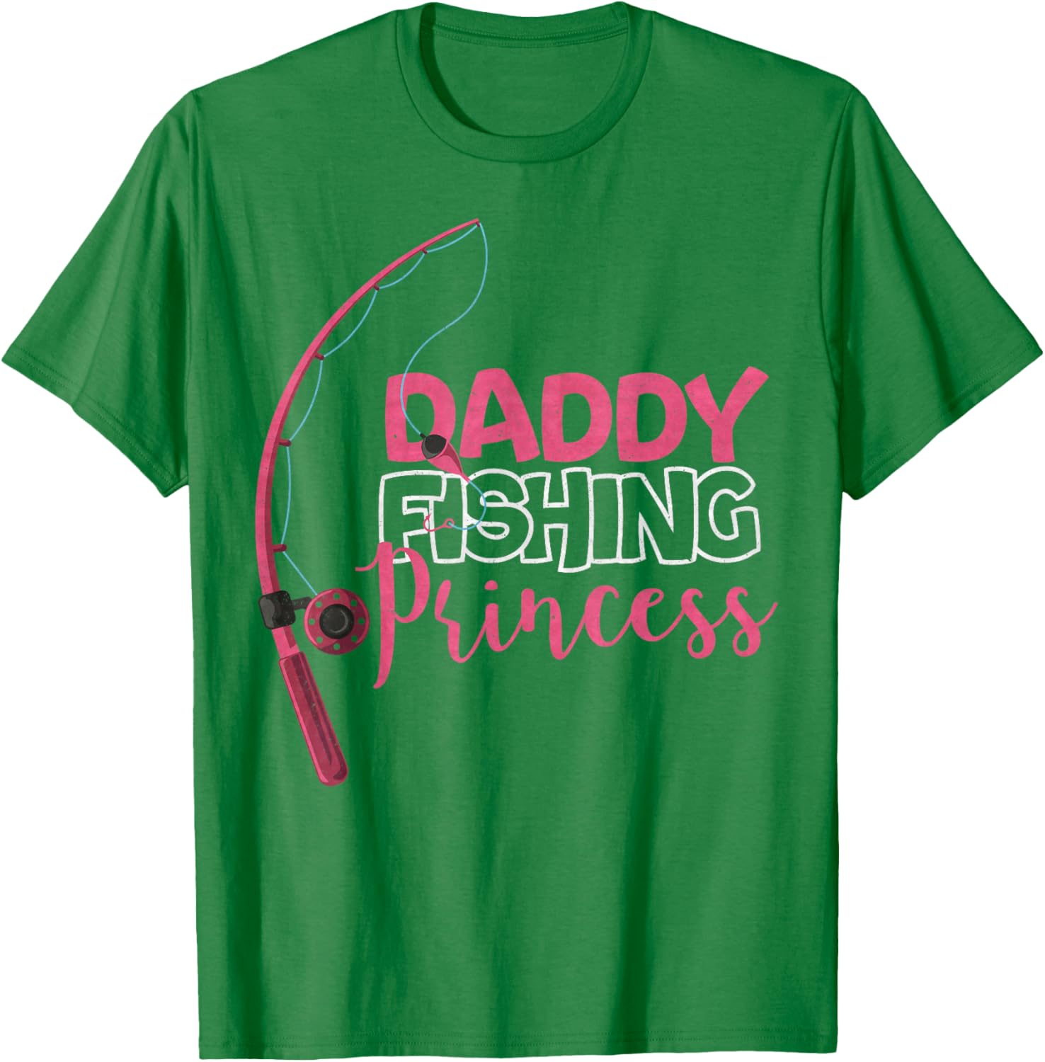 Funny Daddy's Fishing Princess T-Shirt for Girls - Cute Kids Apparel - 4