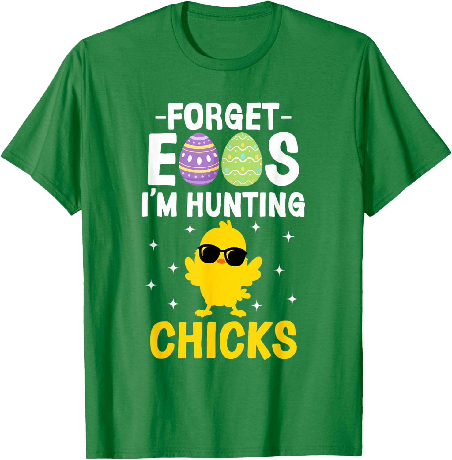Funny Easter T-Shirt for Boys - Forget Eggs I'm Hunting Chicks Apparel - 7