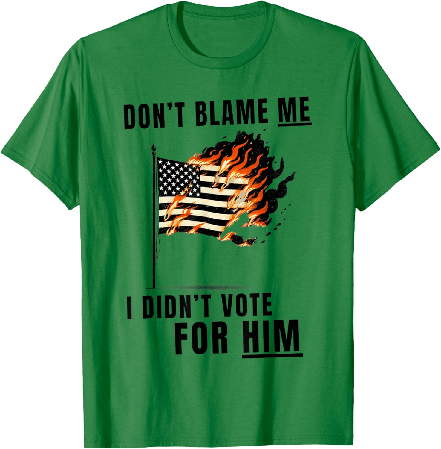 Funny Don't Blame Me I Didn't Vote For Him T-Shirt for Casual Wear - 21