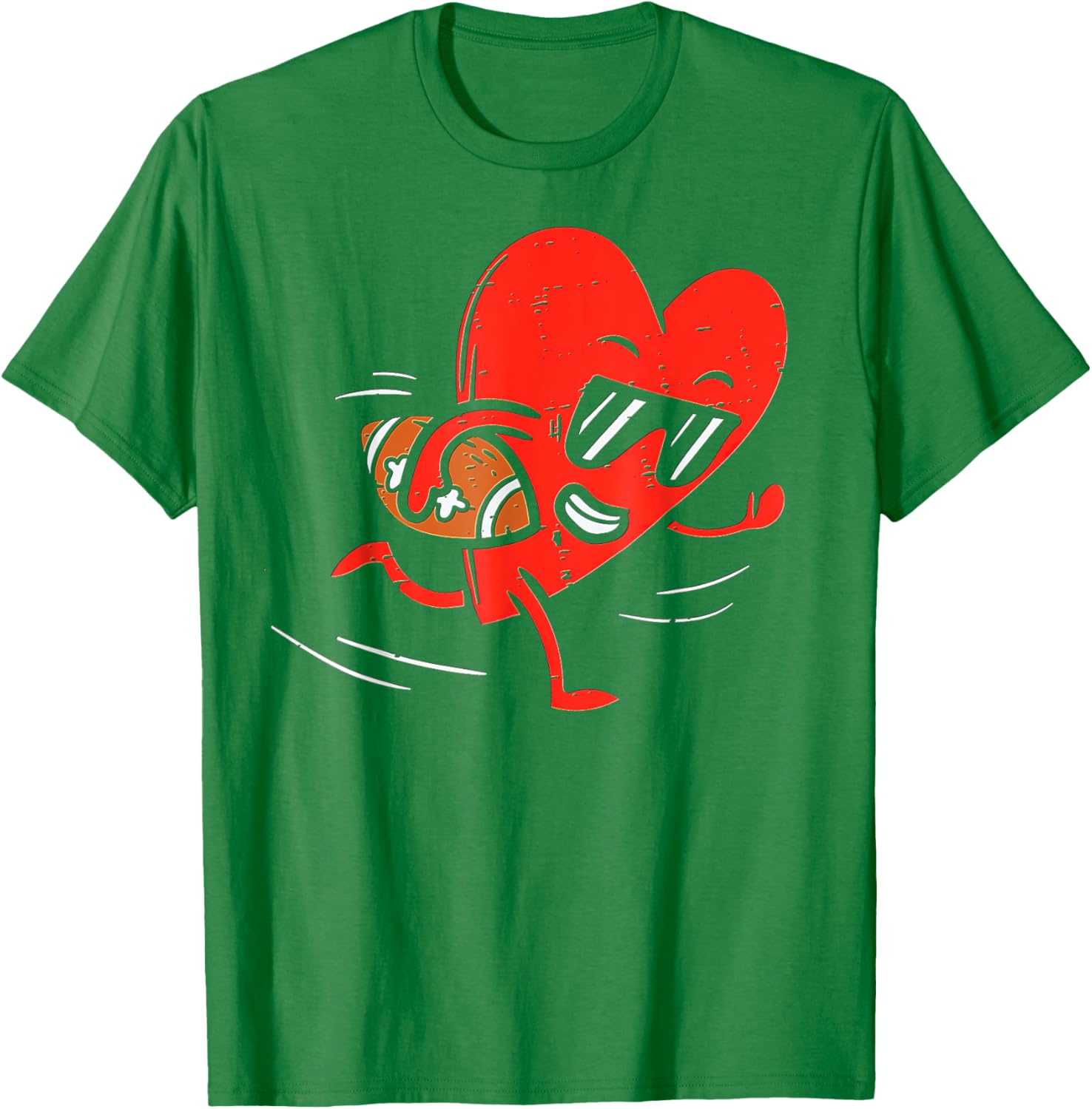 Heart Football Valentines Day T-Shirt for Boys - Perfect Sports Gift - 6