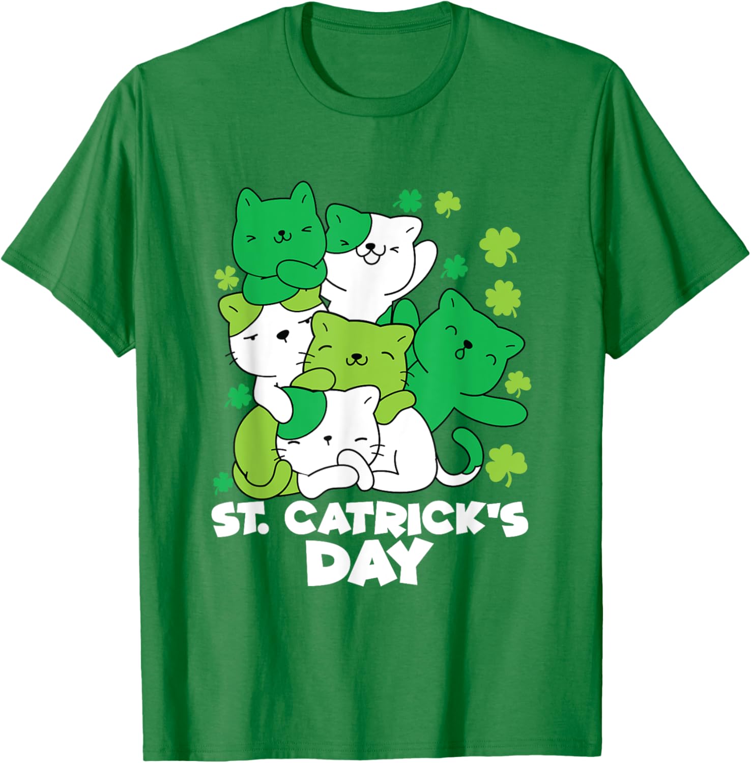 Cute Cat St. Patrick's Day Leprechaun T-Shirt for Festive Fun - 3