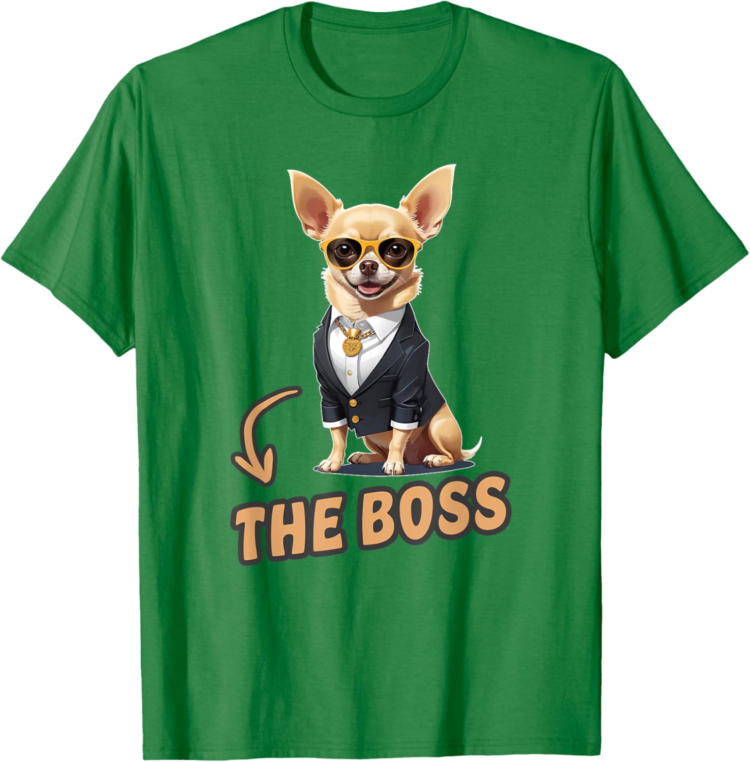 Funny Chihuahua The Boss T-Shirt for Dog Lovers and Owners - 28