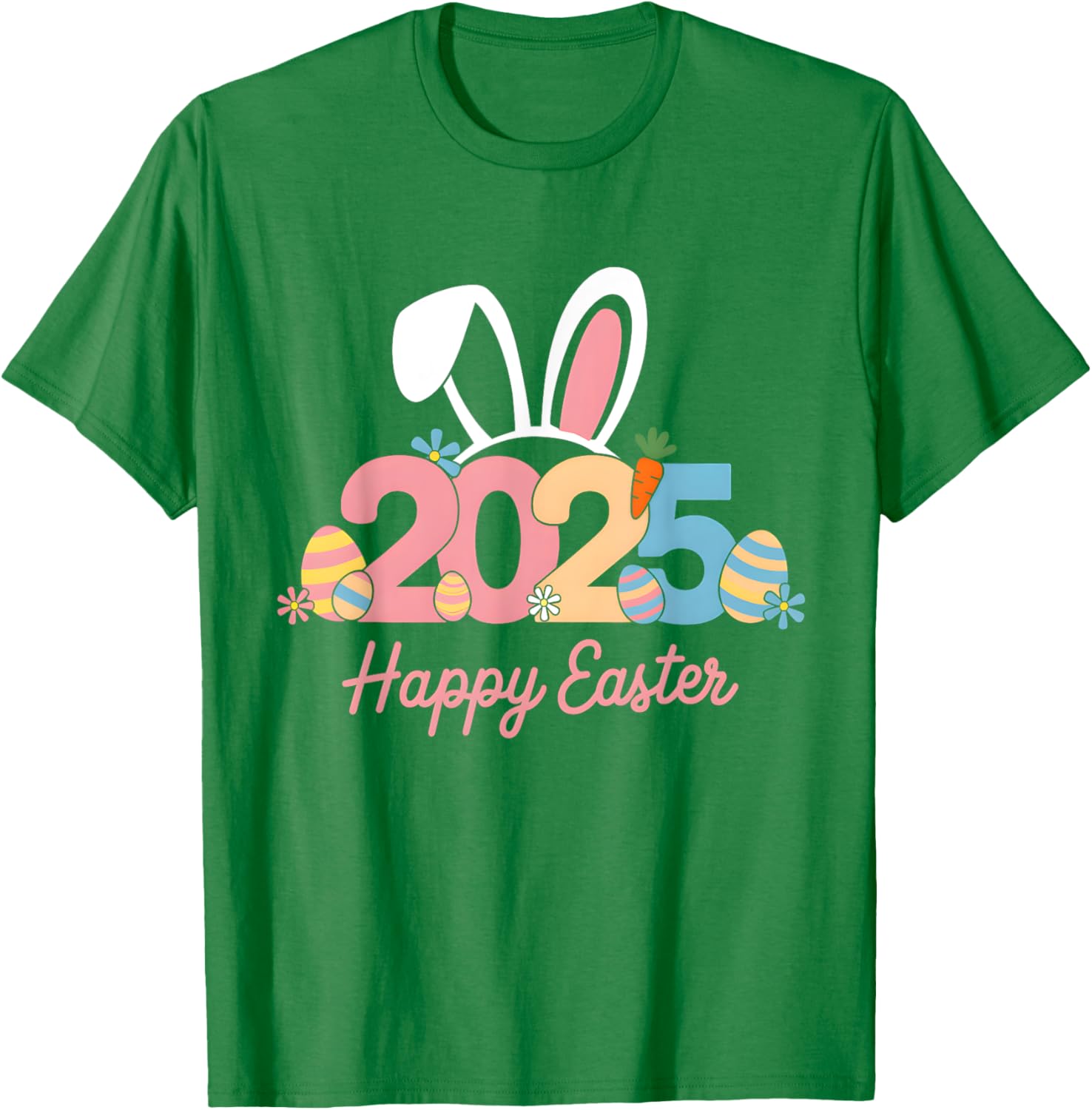 Happy Easter Squad Family T-Shirt 2025 Cute Easter Bunny Design - 5