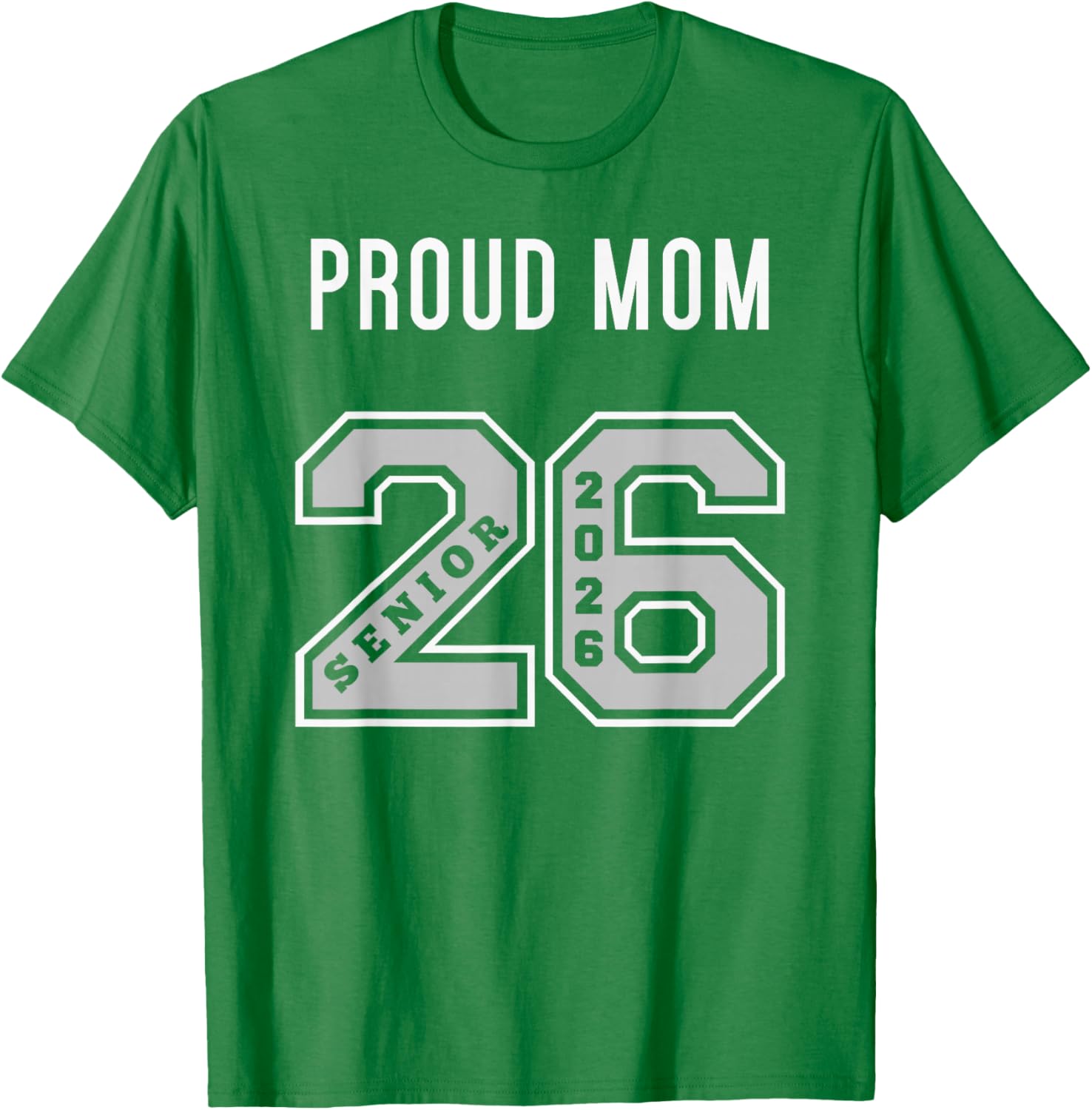Proud Mom of 2026 Senior T-Shirt - Class of 26 Jersey for Moms - 8