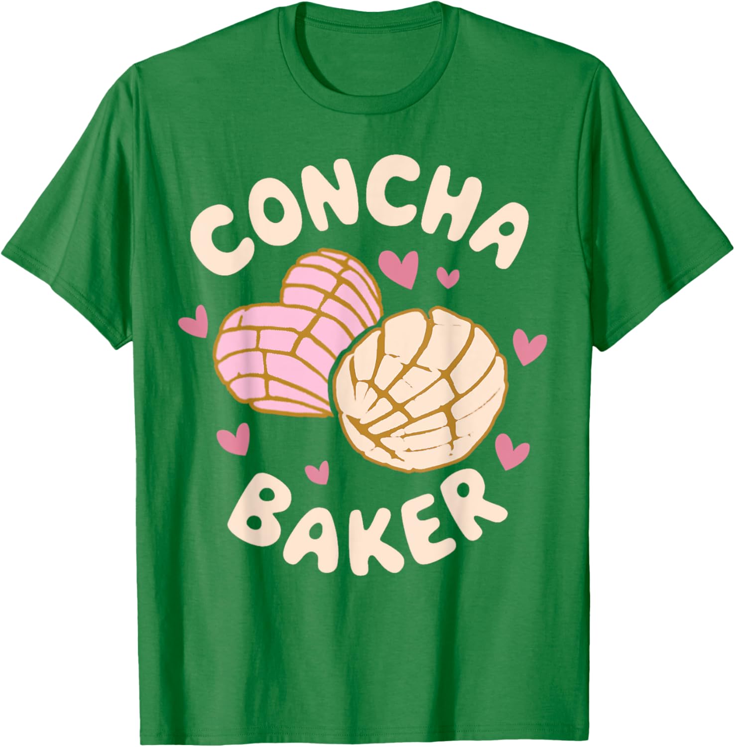 Latina Concha Baker T-Shirt for Lovers of Mexican Baked Pastries - 16