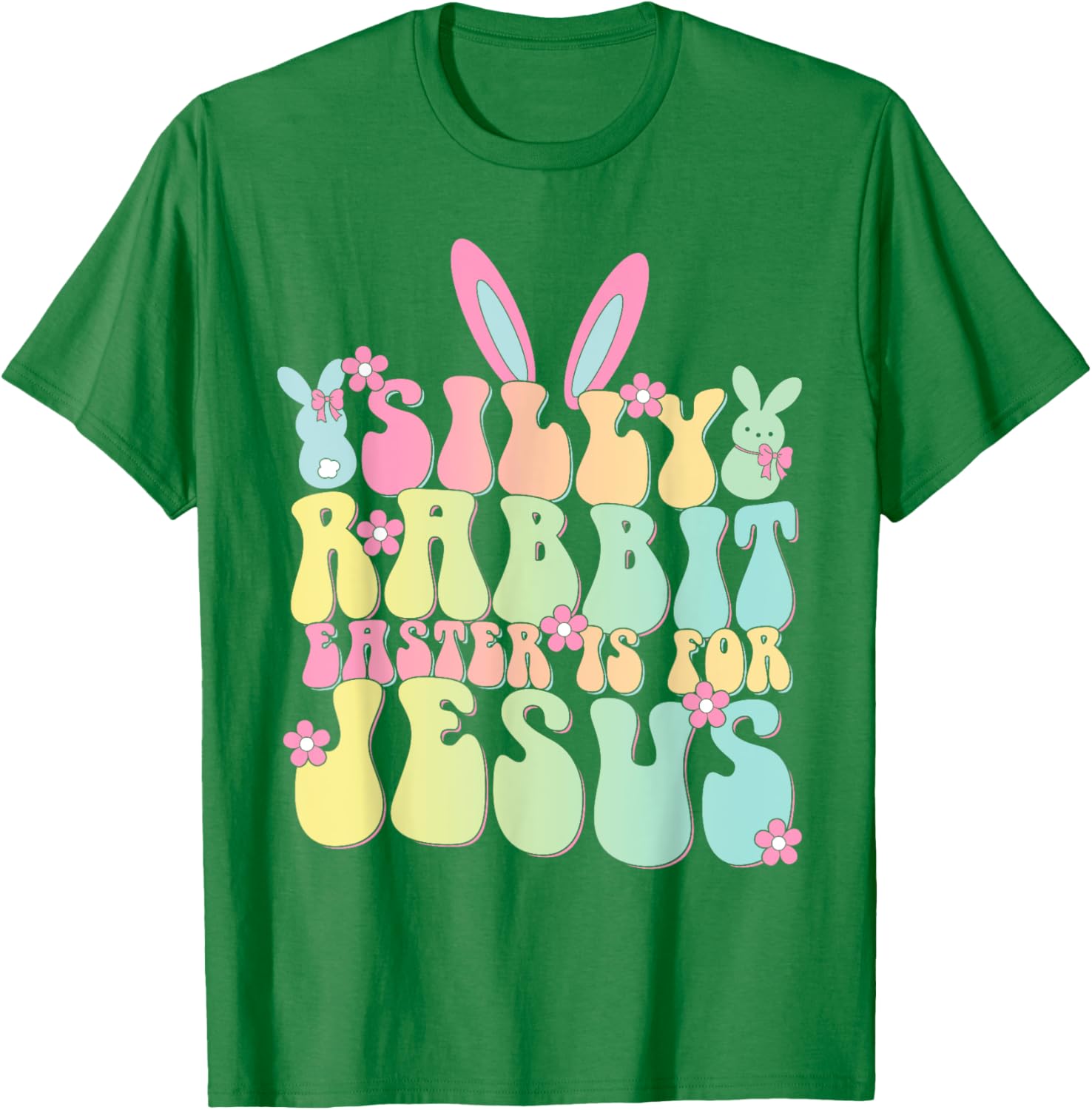Silly Rabbit Easter is For Jesus Christian T-Shirt for Celebrating Easter - 2
