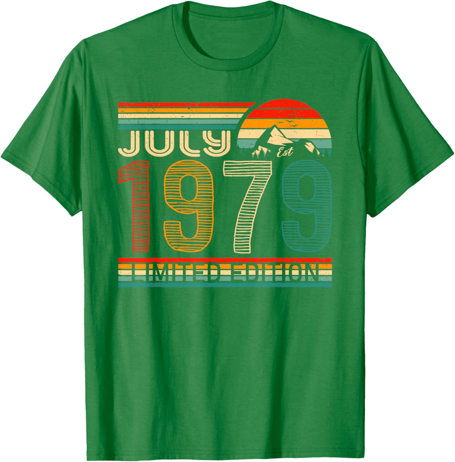 July 1979 Vintage Birthday T-Shirt Classic Retro Style Birthday Gift - 1