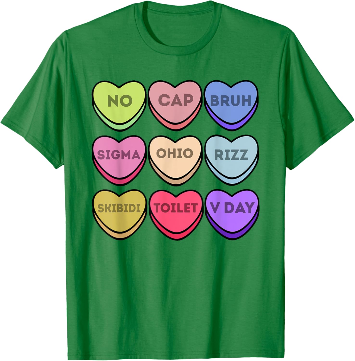 Rizz Valentines Candy Heart T-Shirt for Boys Fun Sigma Style No Cap - 18