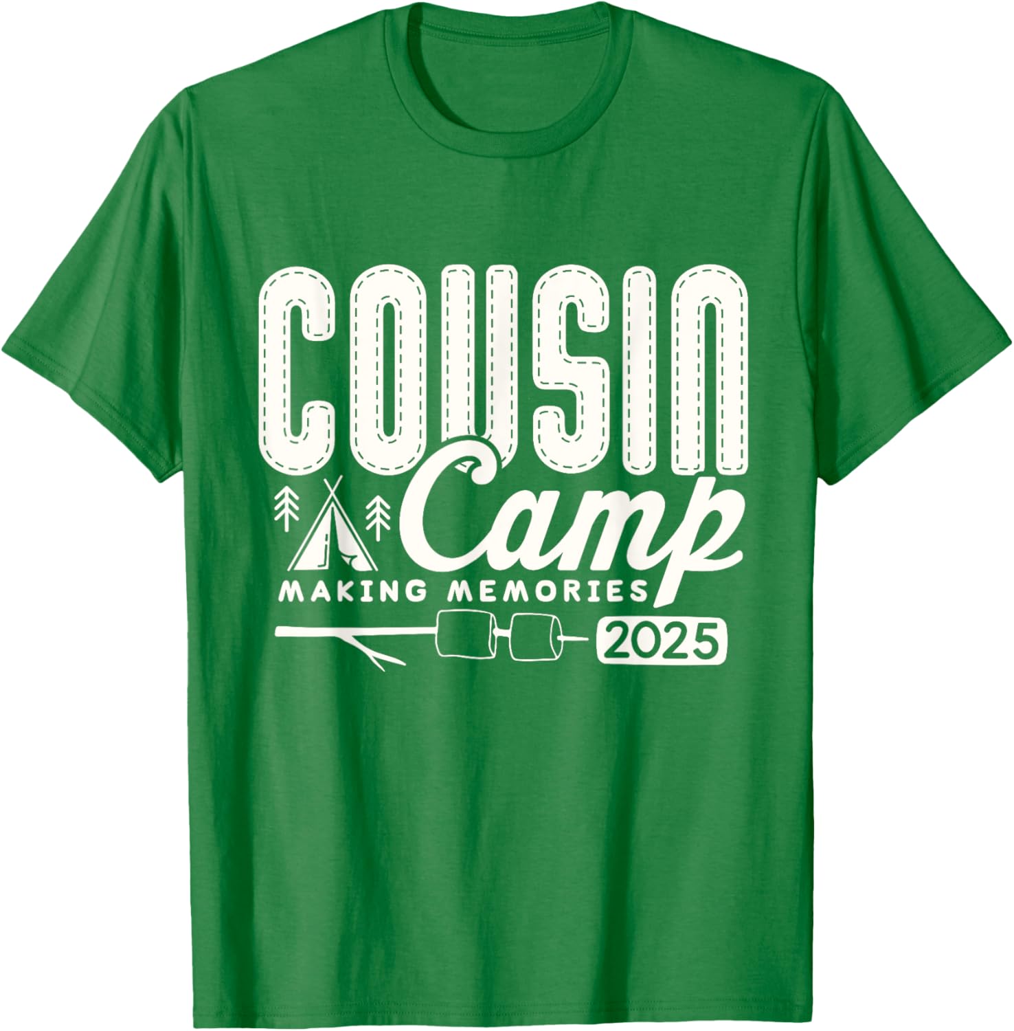 Cousin Camp Crew 2025 Family Vacation T-Shirt for Fun Summer Memories - 11