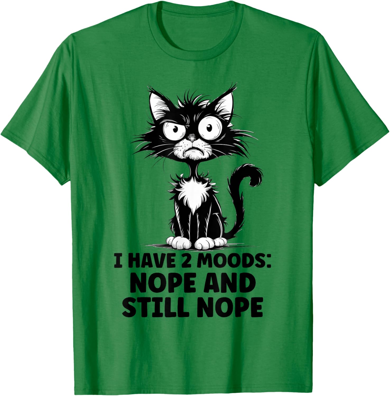 Funny Angry Stressed Cat Meme T-Shirt for Cat Lovers of All Ages - 17