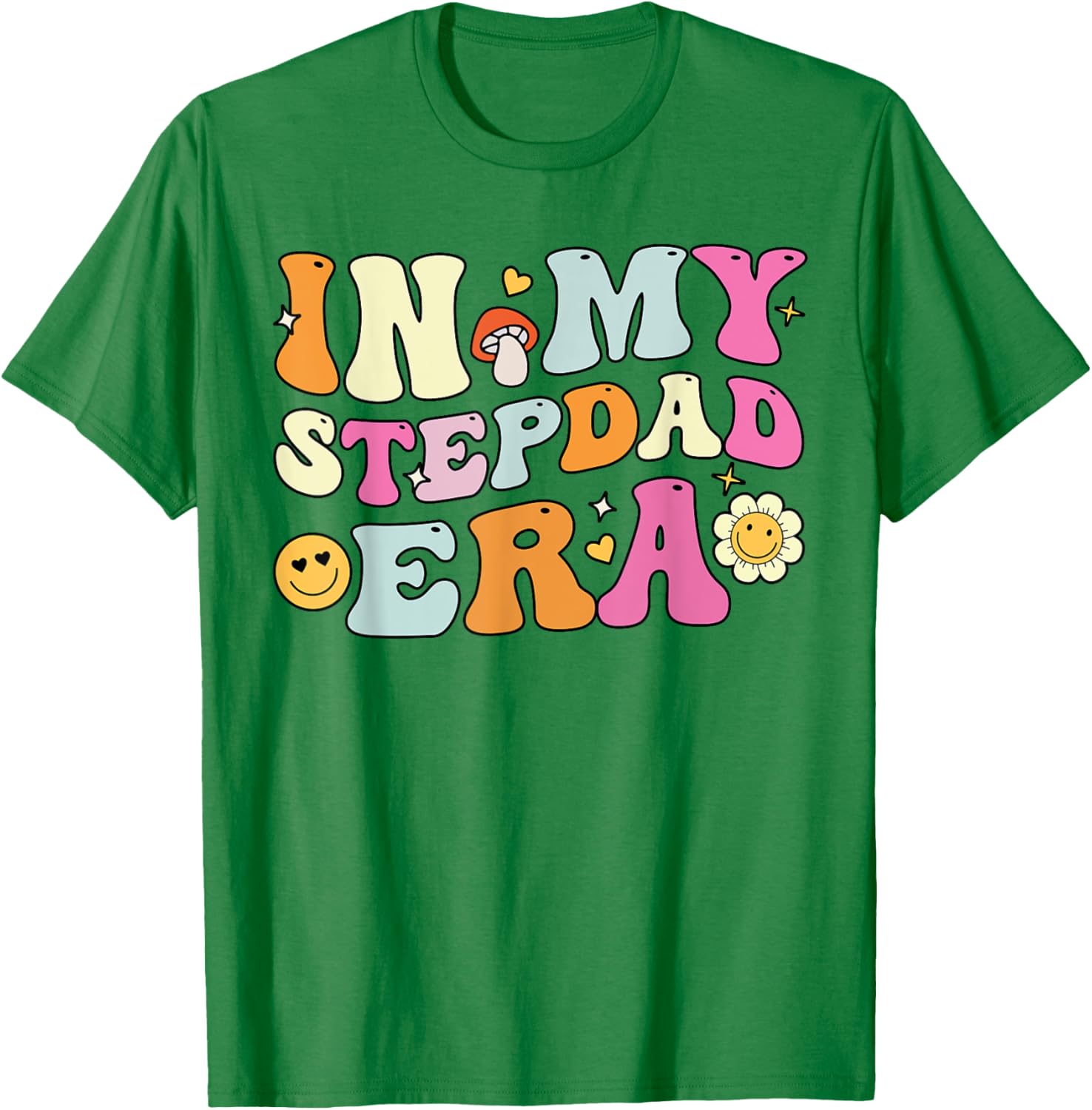 Groovy In My Stepdad Era T-Shirt Perfect for Father's Day Gift - 21