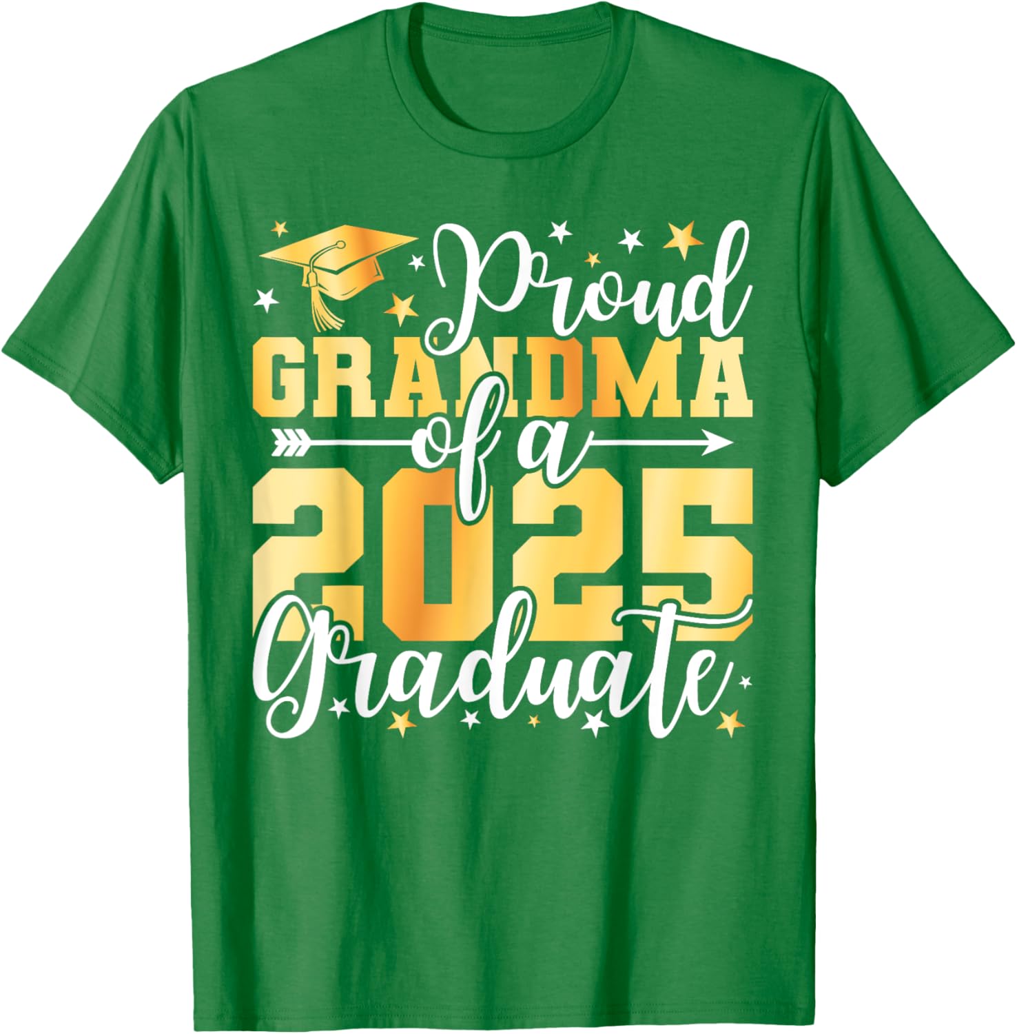 Proud Grandma of 2025 Graduate T-Shirt for Graduation Celebrations - 2