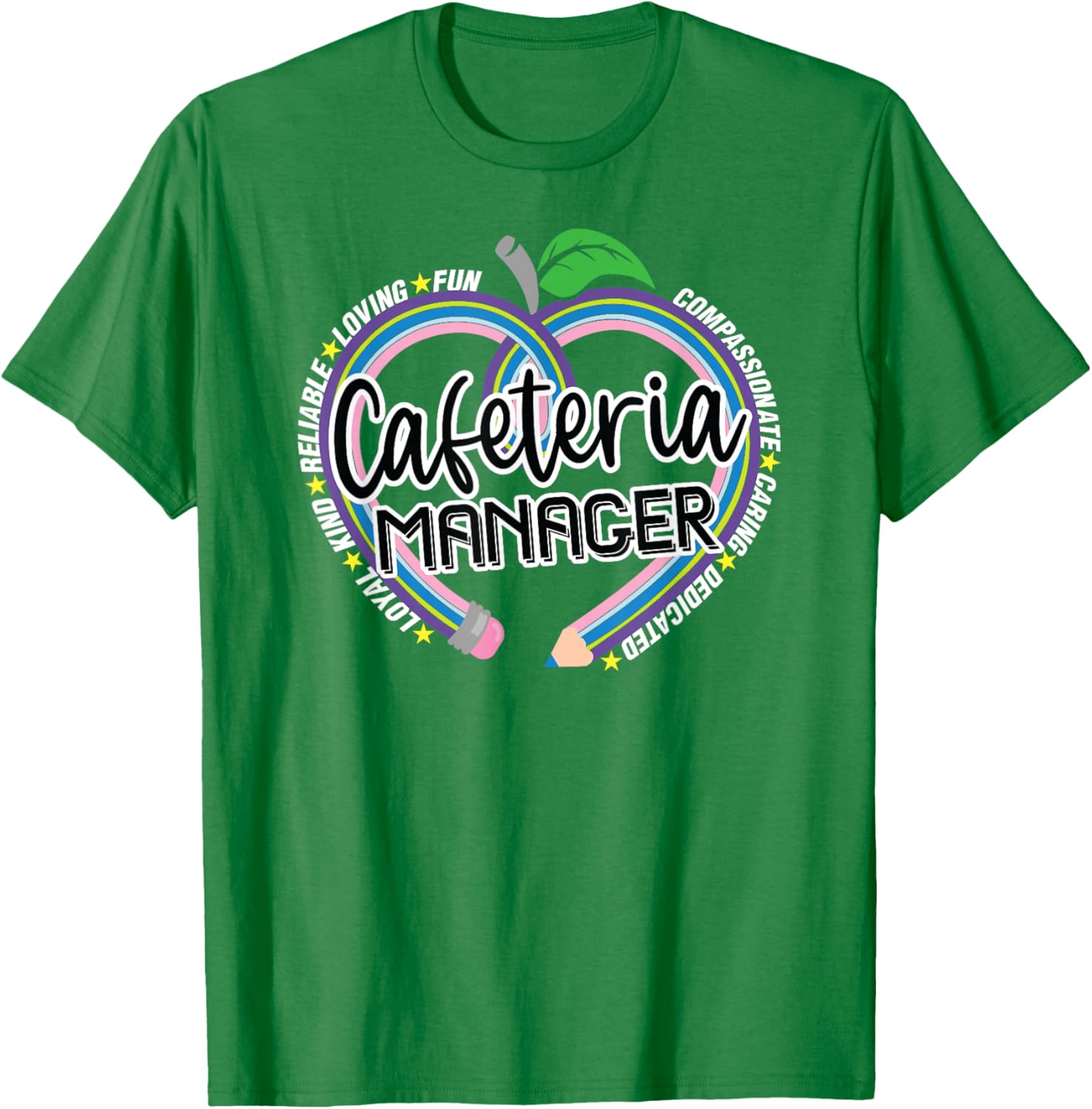 Cafeteria Manager T-Shirt for School Lunch Heroes - Fun Food Services Tee - 10