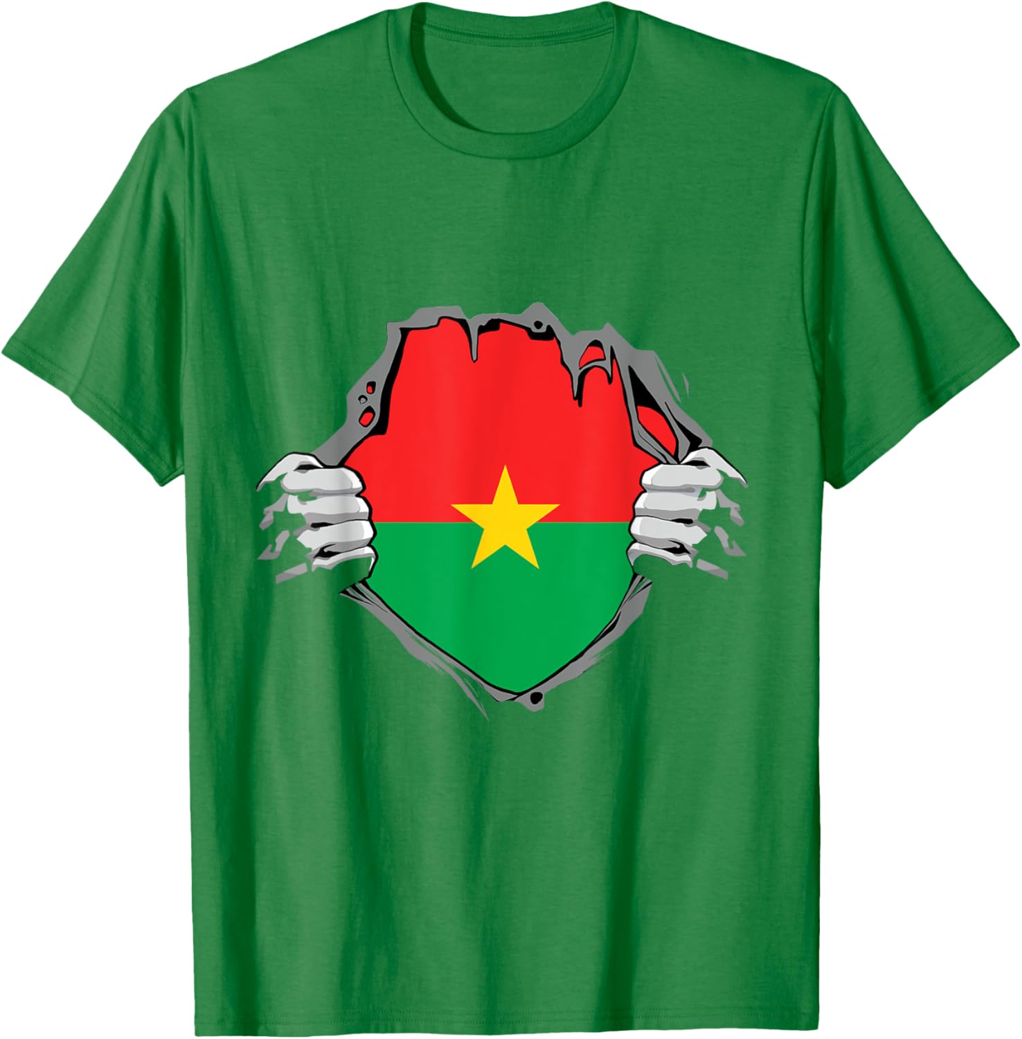 Burkina Faso Heartbeat EKG Pulse T-Shirt for Proud Burkina Fasoans - 28
