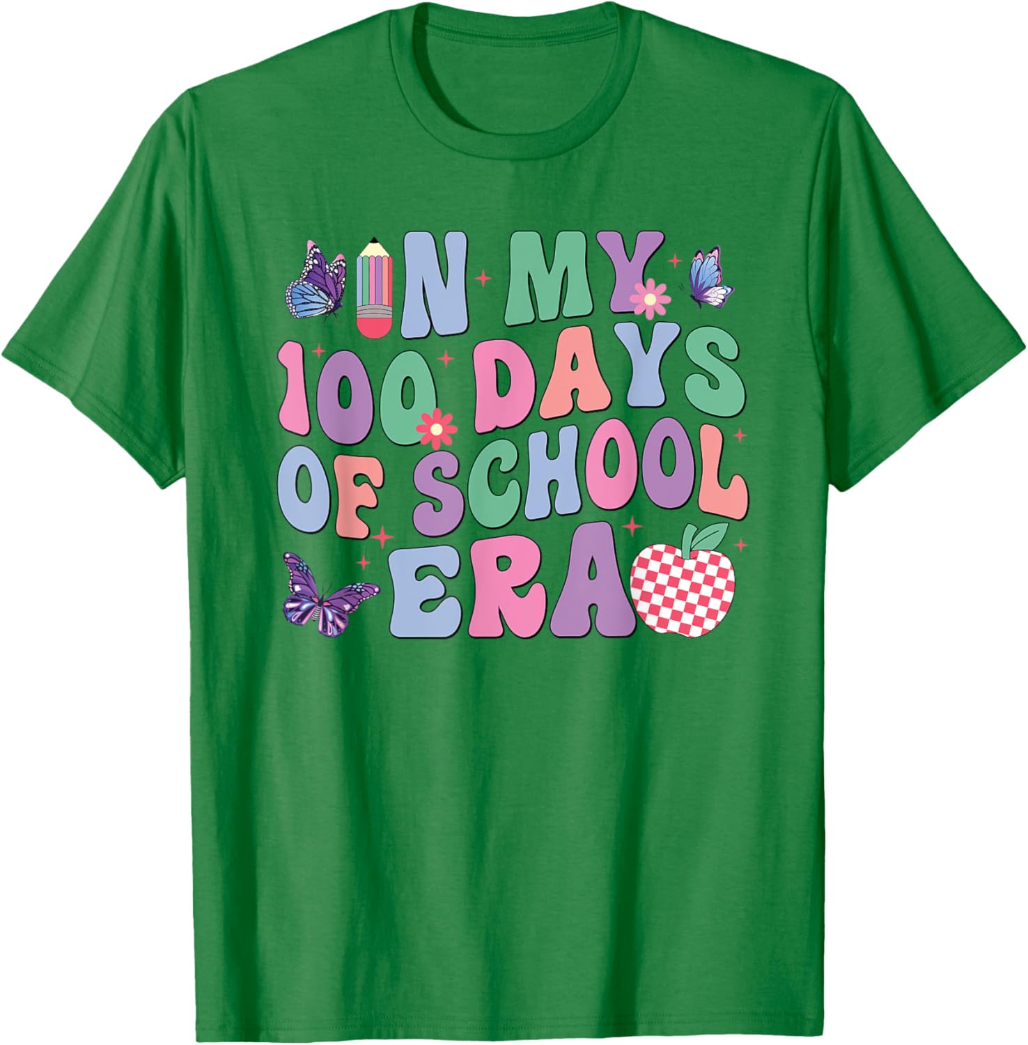 Groovy 100th Day of School Kids T-Shirt for Fun School Celebrations - 14