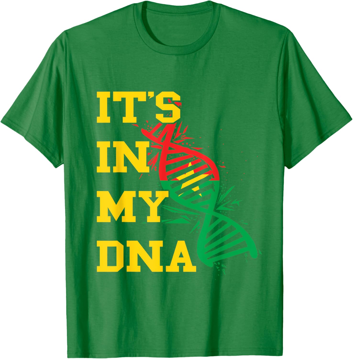 Burkina Faso Flag DNA Pride T-Shirt for Proud Burkina Fasoans - 25